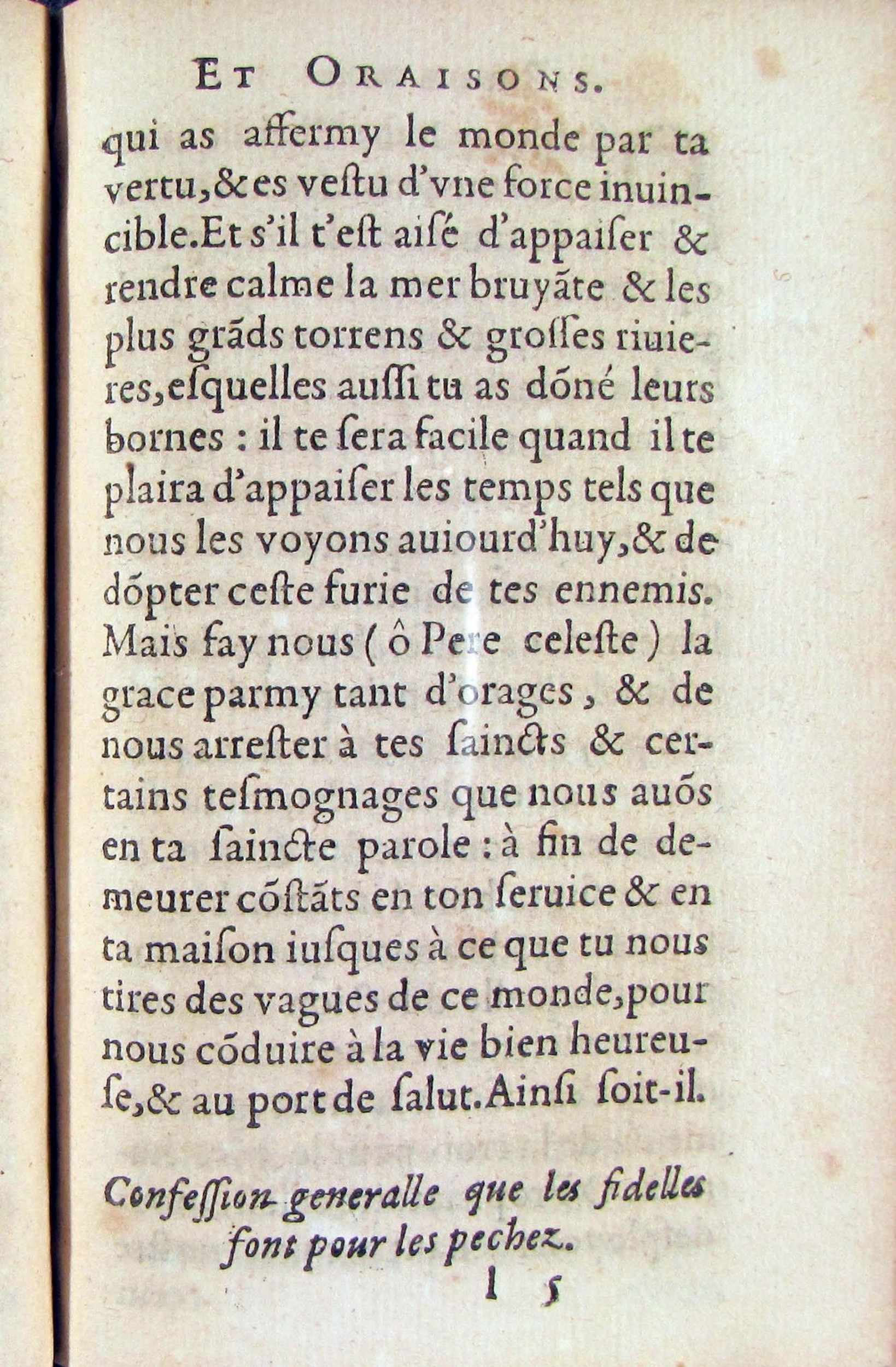 1572 - Antoine Certia - Trésor des prières, oraisons et instructions chrétiennes - Nîmes