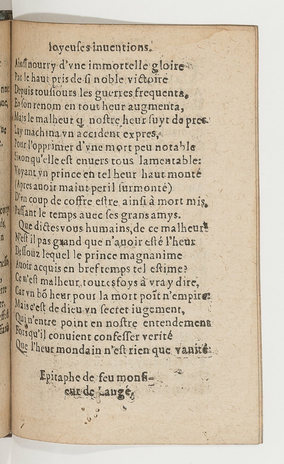 1568c. - Veuve Jean Bonfons - Trésor des joyeuses inventions du parangon de poésies - BnF Arsenal