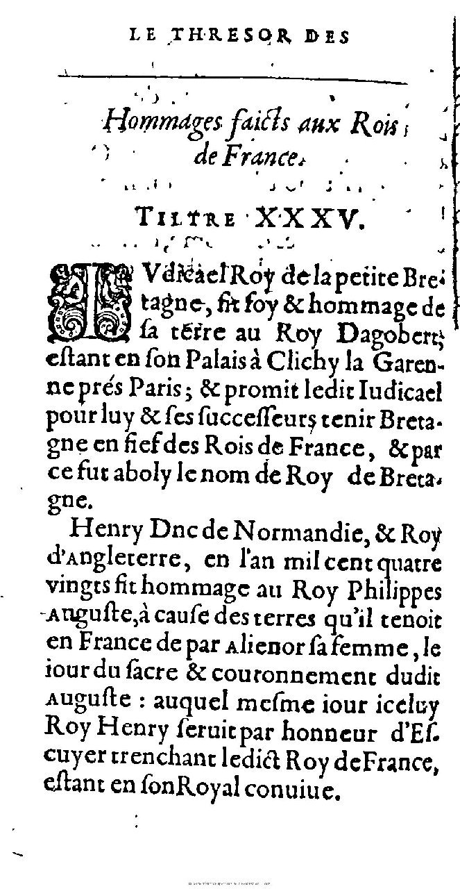 1603 - Galiot Corrozet - Trésor des histoires de France - Michigan