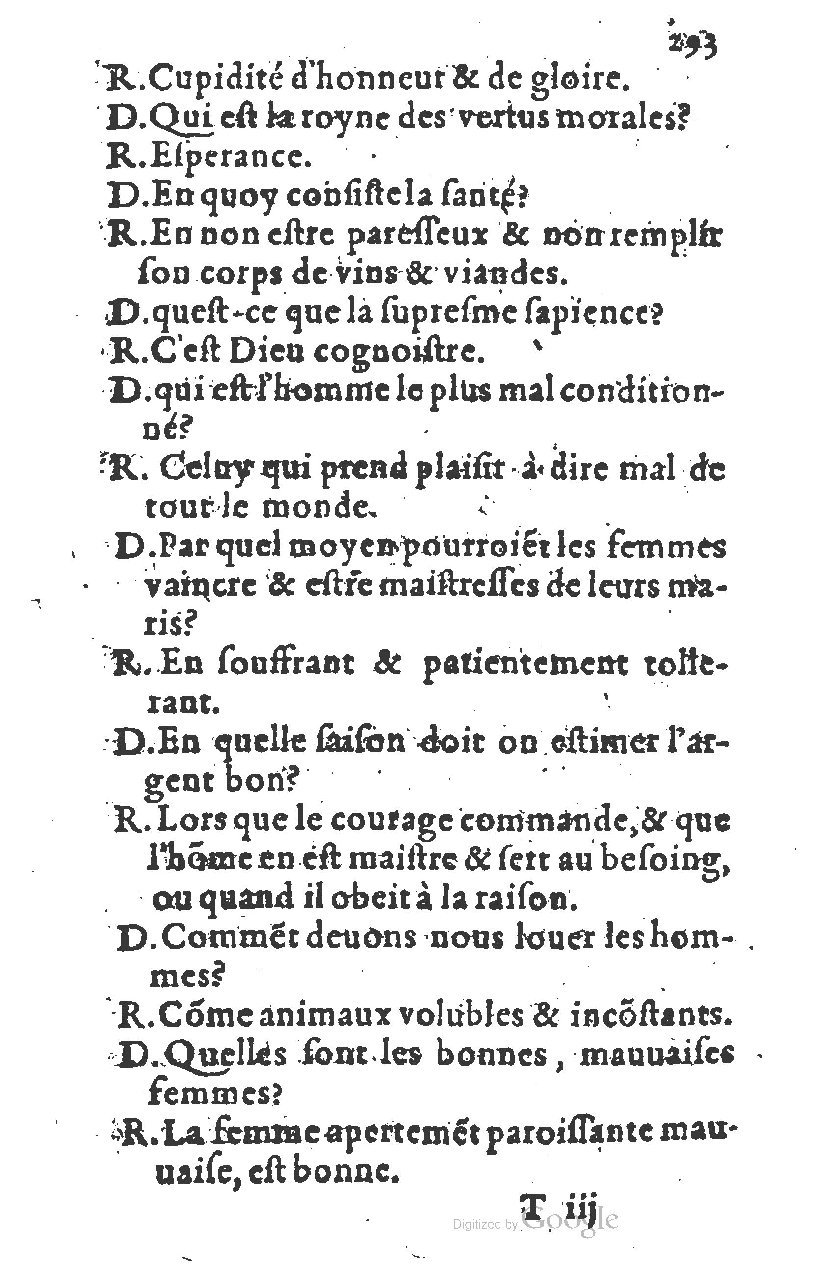 1581 - Nicolas Bonfons  - Trésor des sentences dorées - Princeton
