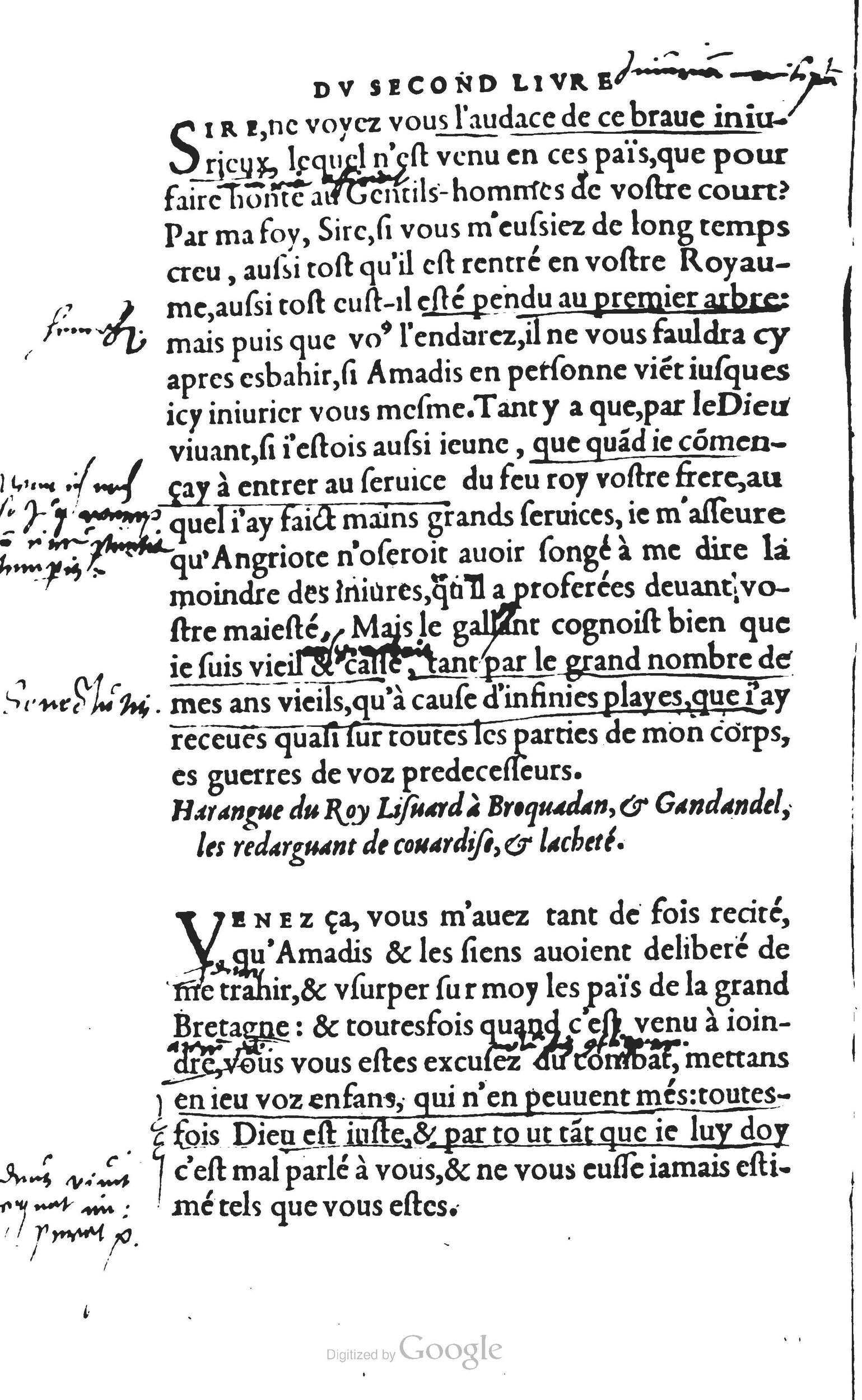 1560 - Vincent Sertenas et Gilles Robinot - Trésor des Amadis - British Library