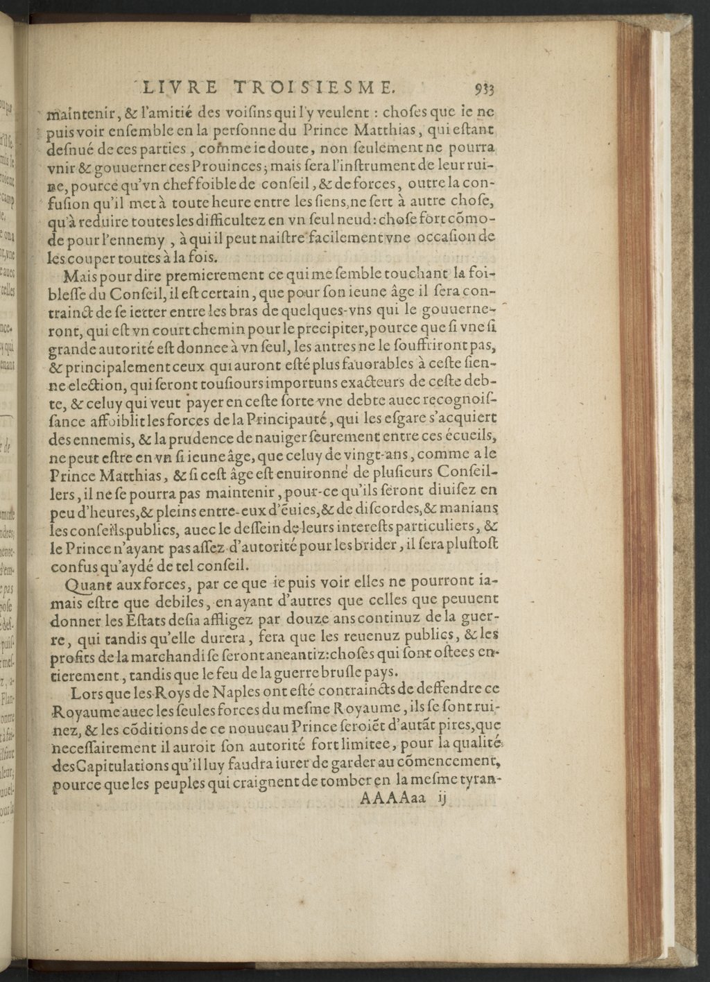 1608 - Nicolas Du Fossé - Trésor politique - BnF Tolbiac