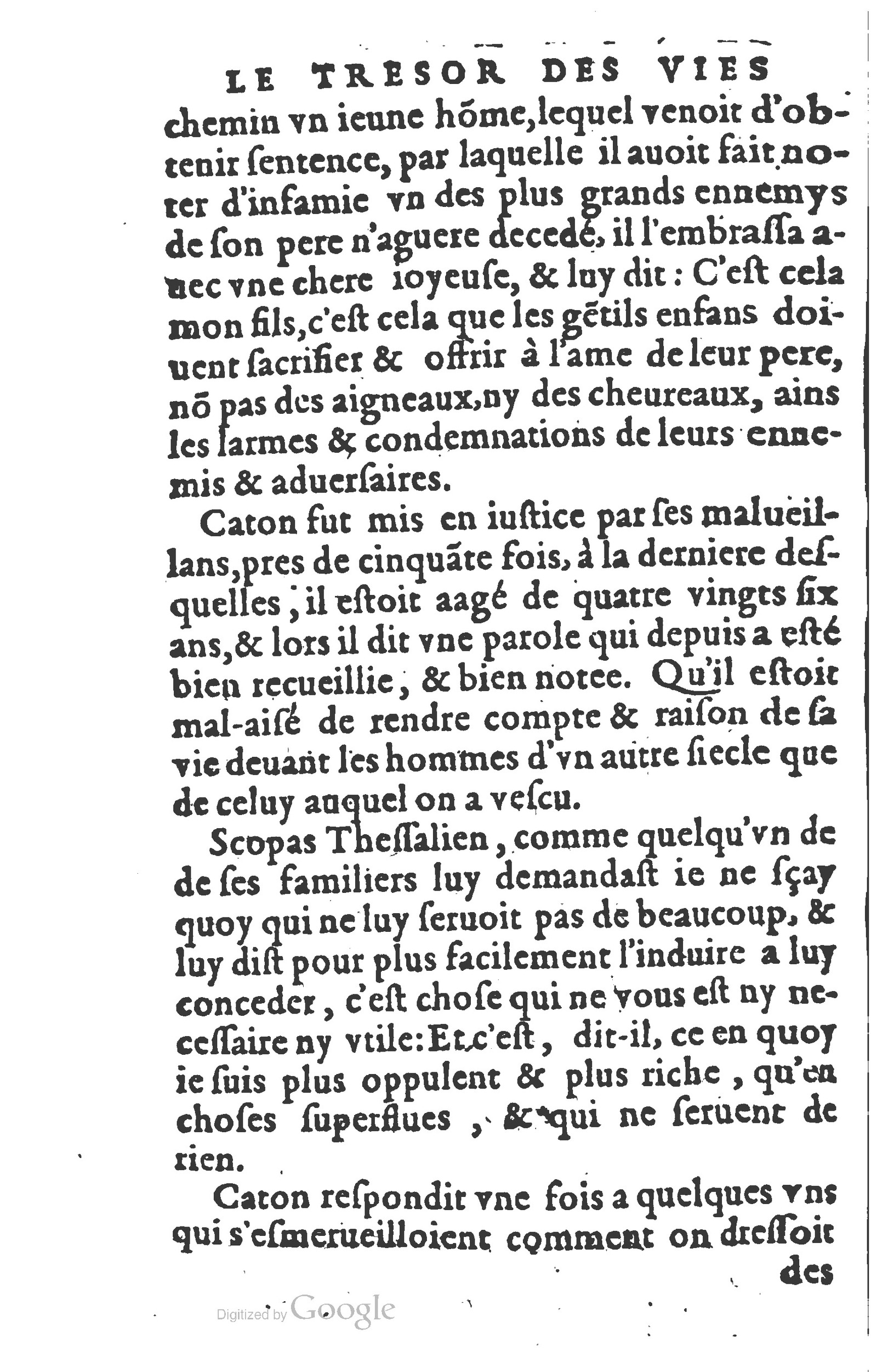 1577 - Claude Micard - Trésor des vies de Plutarque - BSB Munich