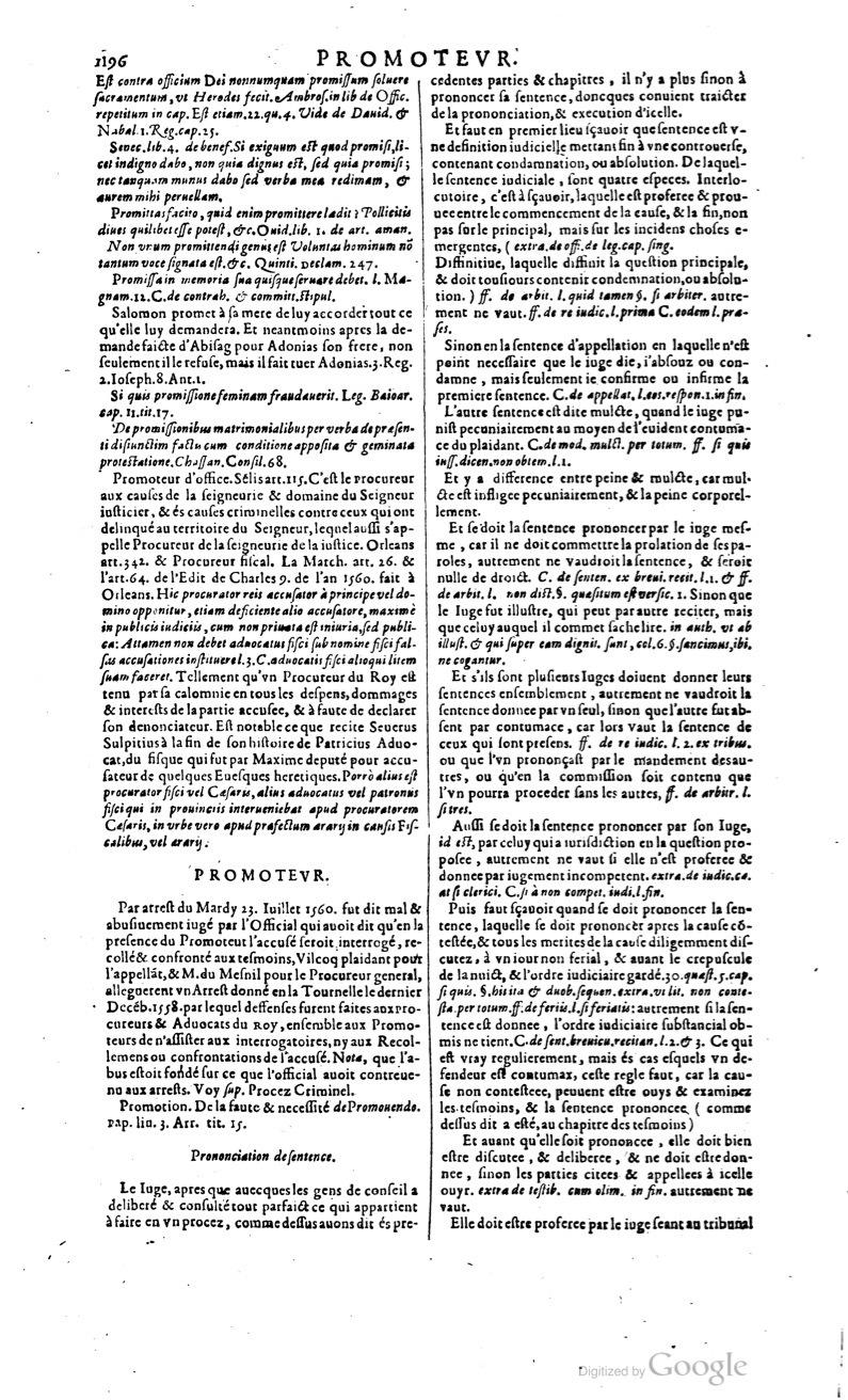 1629 - Veuve Nicolas Buon - Trésor du droit français (29620 T. 2) - BM Lyon