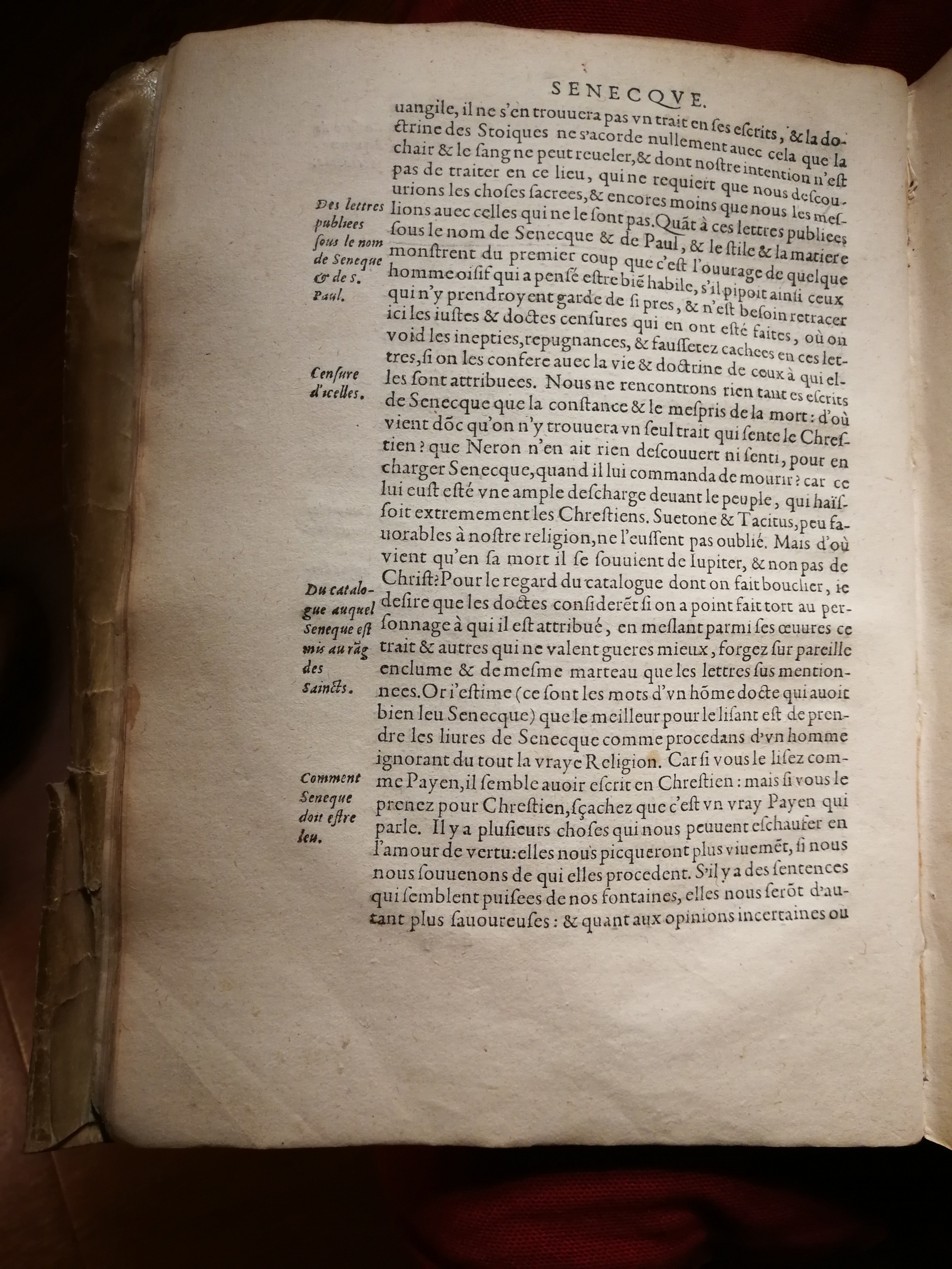 1595 - Jean Houzé - Œuvres morales et mêlées de Sénèque, Trésor de philosophie morale - T. 1 - BnF 1595 - Jean Houzé - Œuvres morales et mêlées de Sénèque, Trésor de philosophie morale - T. 1 - BnF