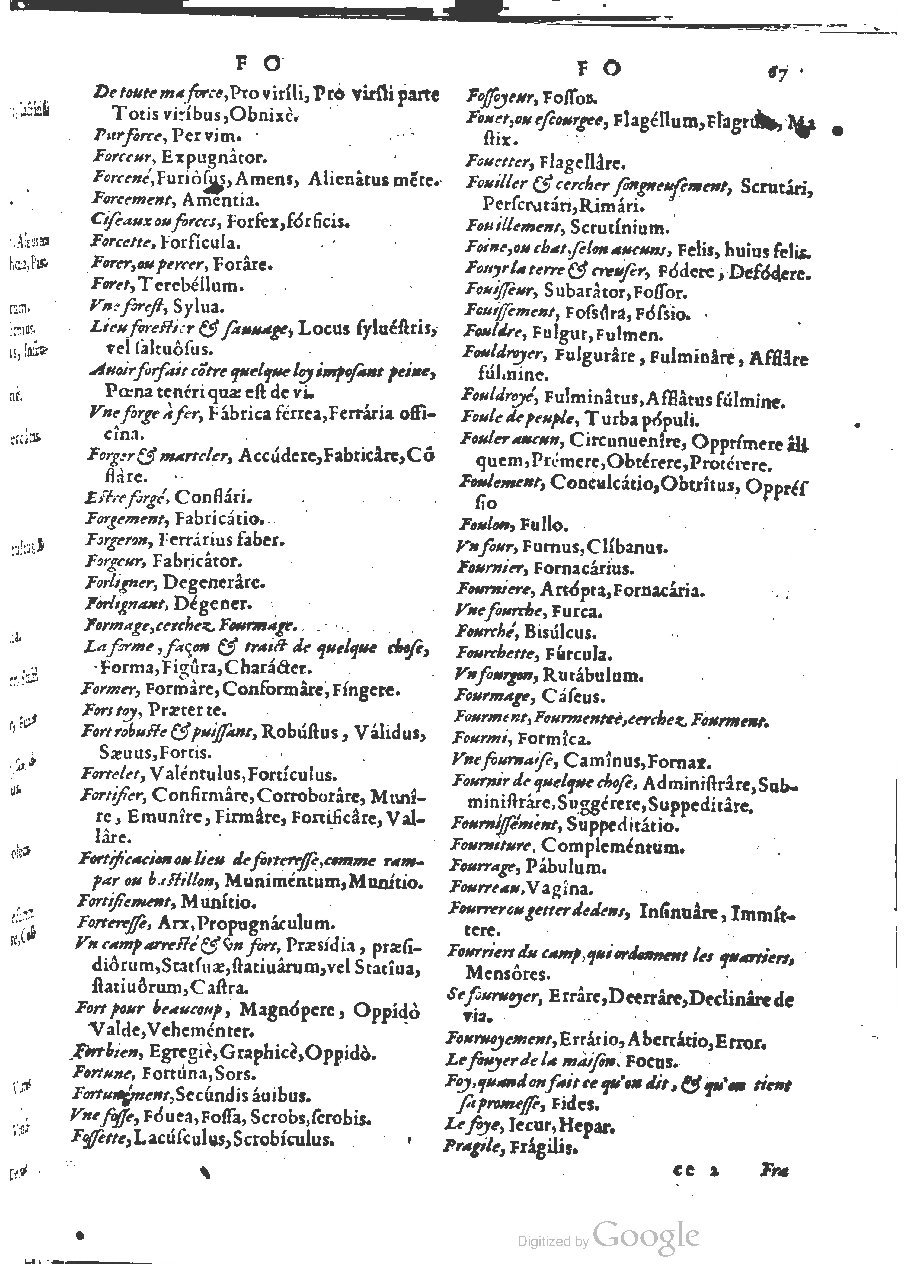 1564 - Henri Hylaire et Louis Cloquemin - Trésor des mots et traits français - BSB Munich