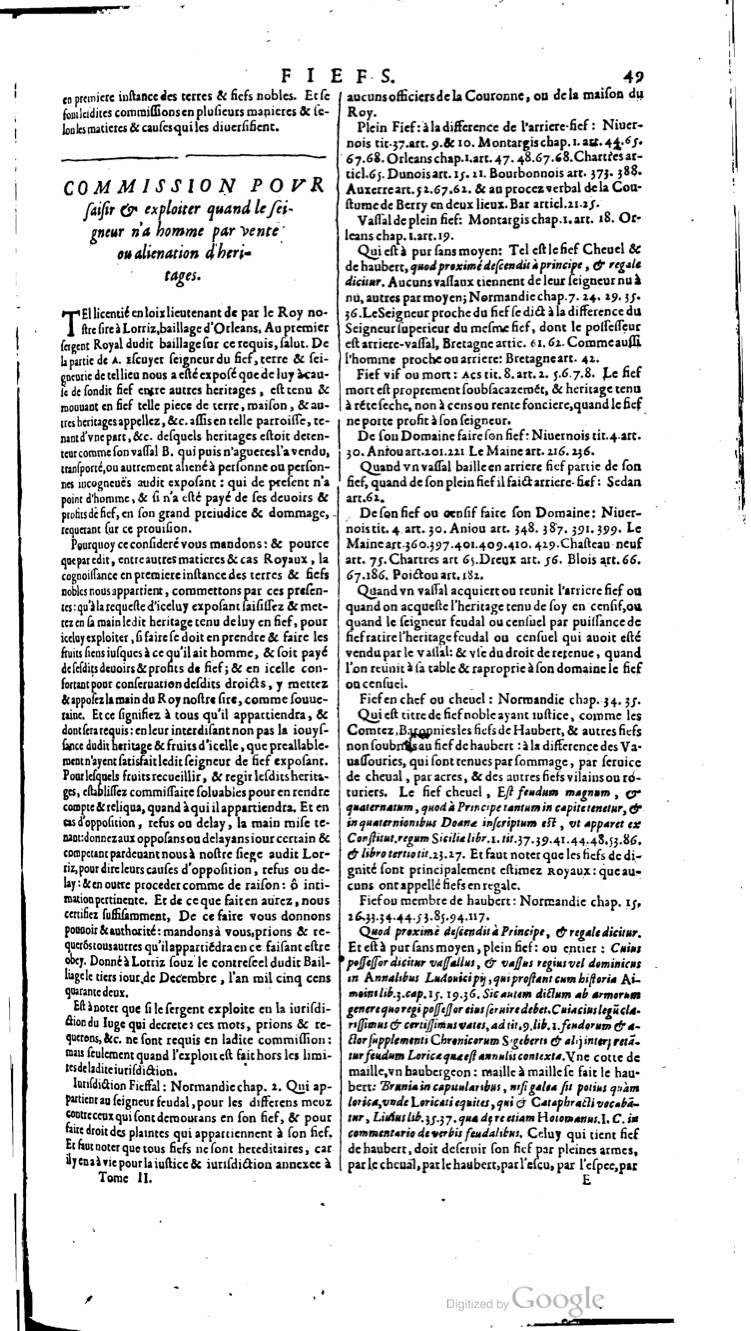 1629 - Veuve Nicolas Buon - Trésor du droit français (29620 T. 2) - BM Lyon