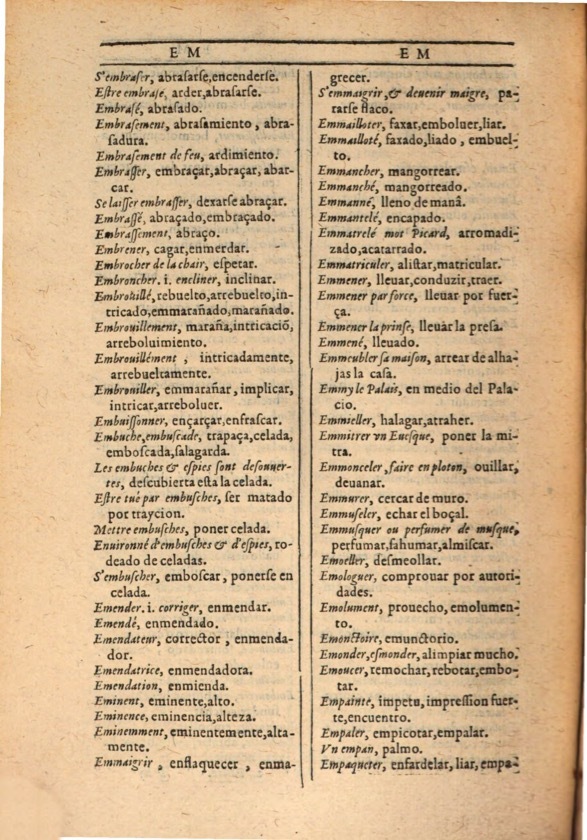 1607 - Marc Orry - Trésor des deux langues espagnole et française (Première et Seconde parties) - ÖNB Wien