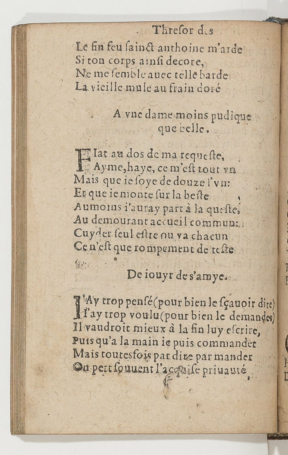 1568c. - Veuve Jean Bonfons - Trésor des joyeuses inventions du parangon de poésies - BnF Arsenal