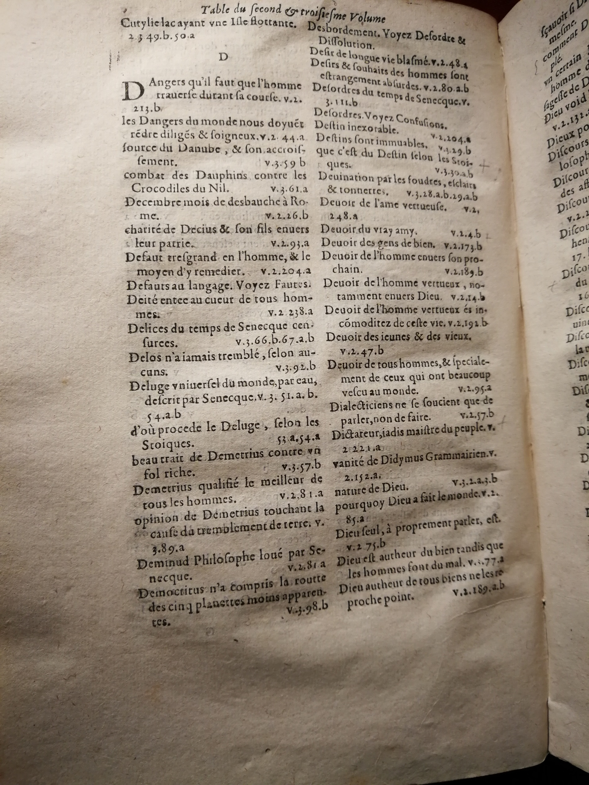 1595 - Jean Houzé - Œuvres morales et mêlées de Sénèque, Trésor de philosophie morale - T. 3 - BnF