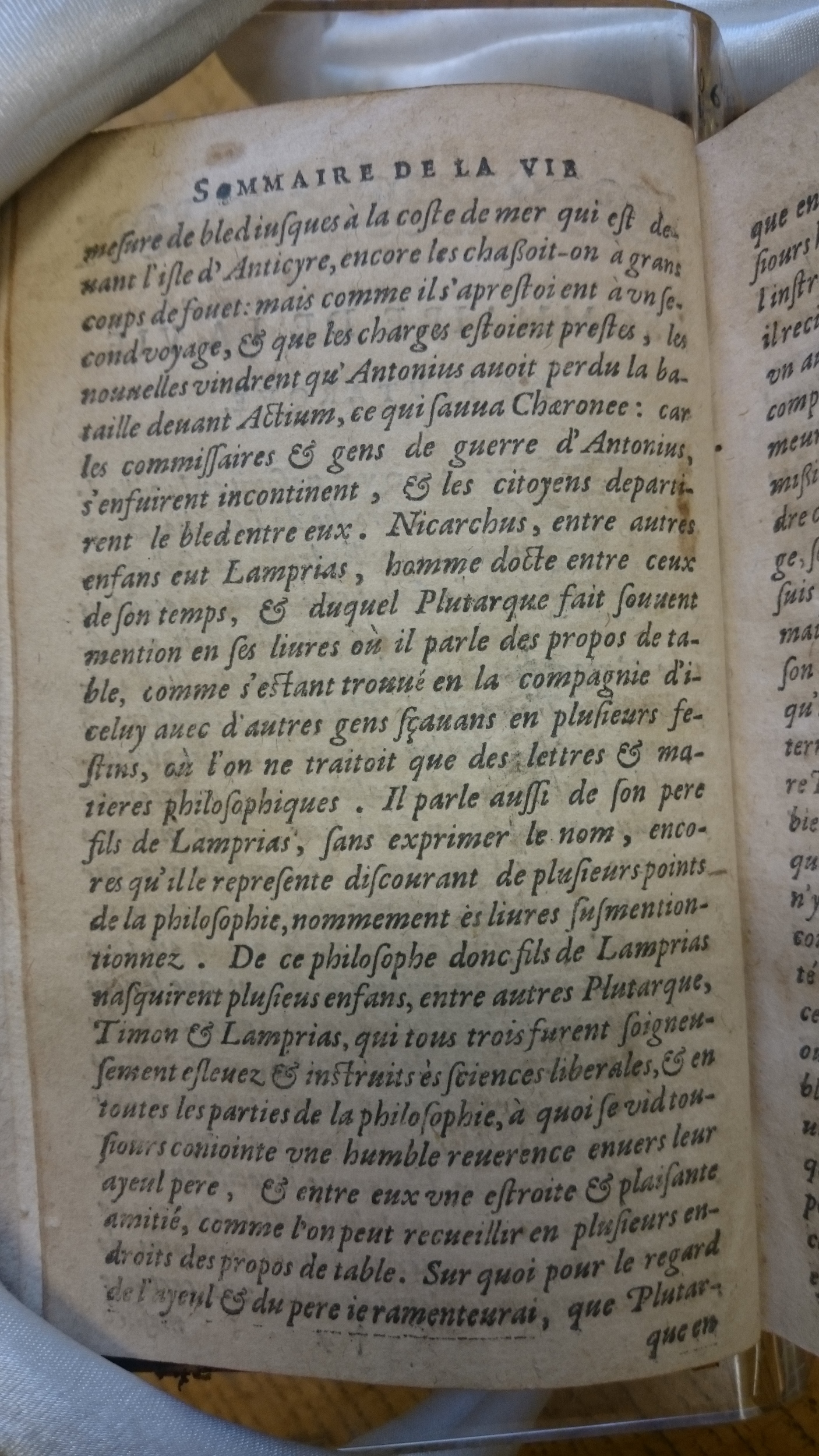 1601 - Balthazar Bellère - Trésor des vies de Plutarque - Douai Quincy