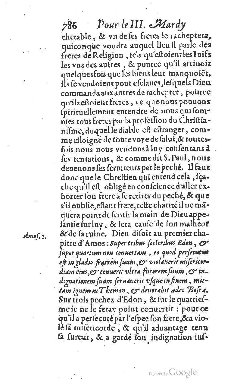 1607 - Nicolas Du Fossé - Trésor quadragésimal - T 01 - BM Lyon