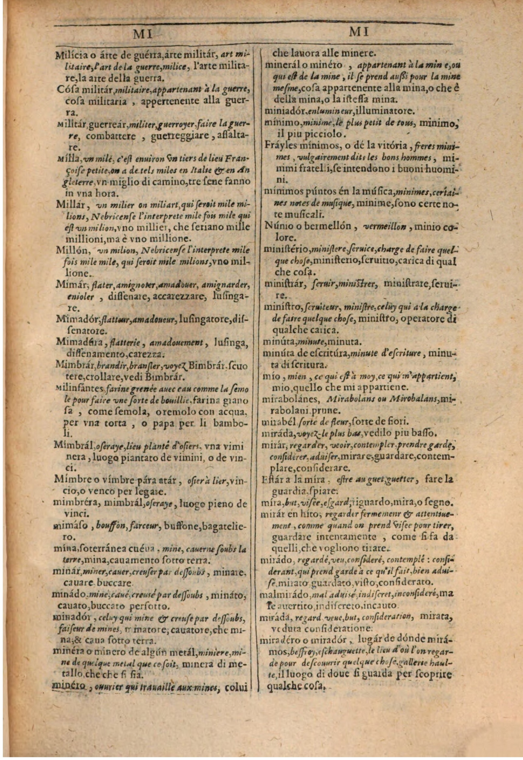 1609 - Philippe Albert et Alexandre Pernet - Trésor des trois langues française, italienne et espagnole (Première partie) - BSB Munich 1609 - Philippe Albert et Alexandre Pernet - Trésor des trois langues française, italienne et espagnole (Première partie) - BSB Munich
