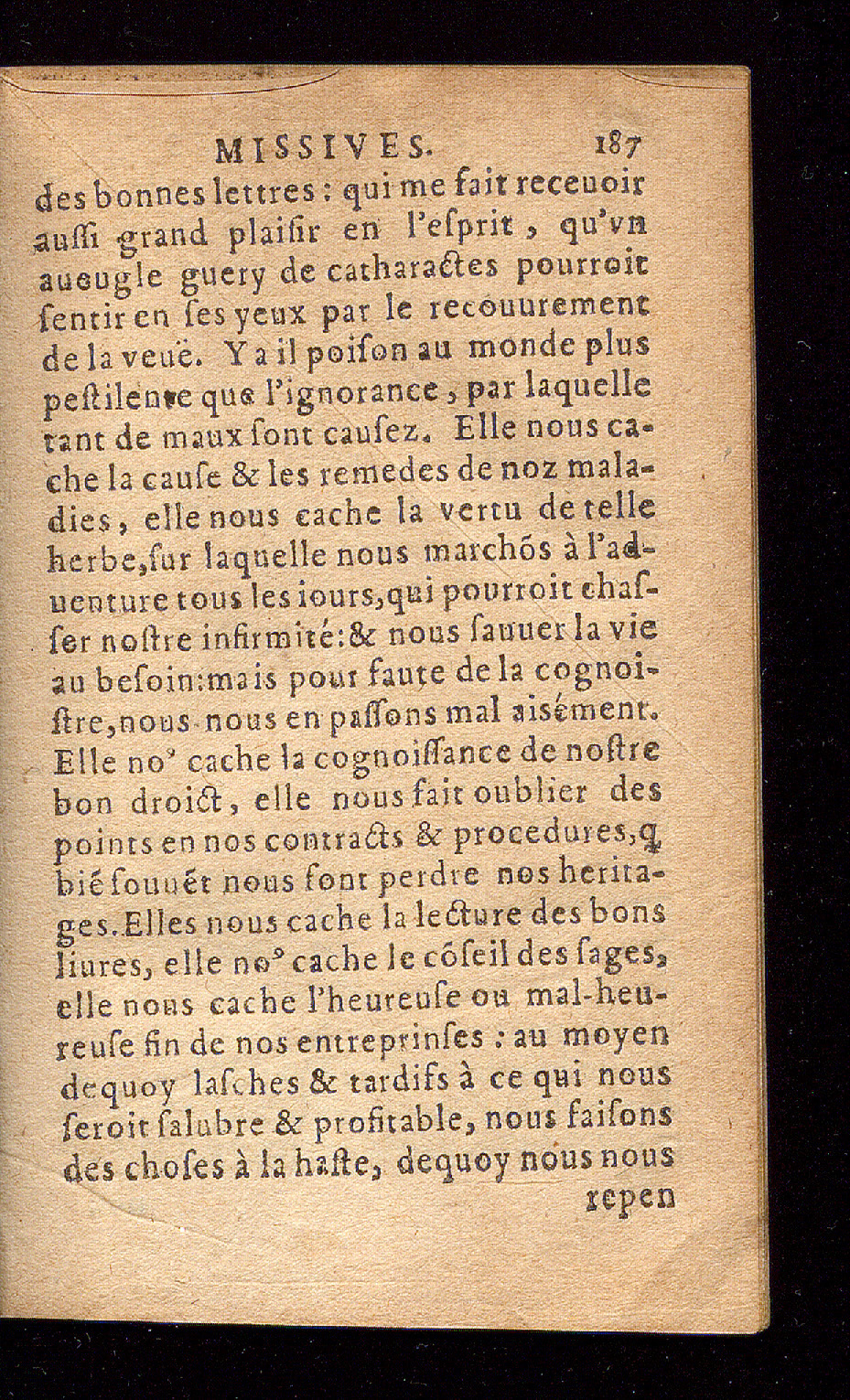 1614 - Barthélemy Vincent - Élite et Trésor des lettres missives - Bâle