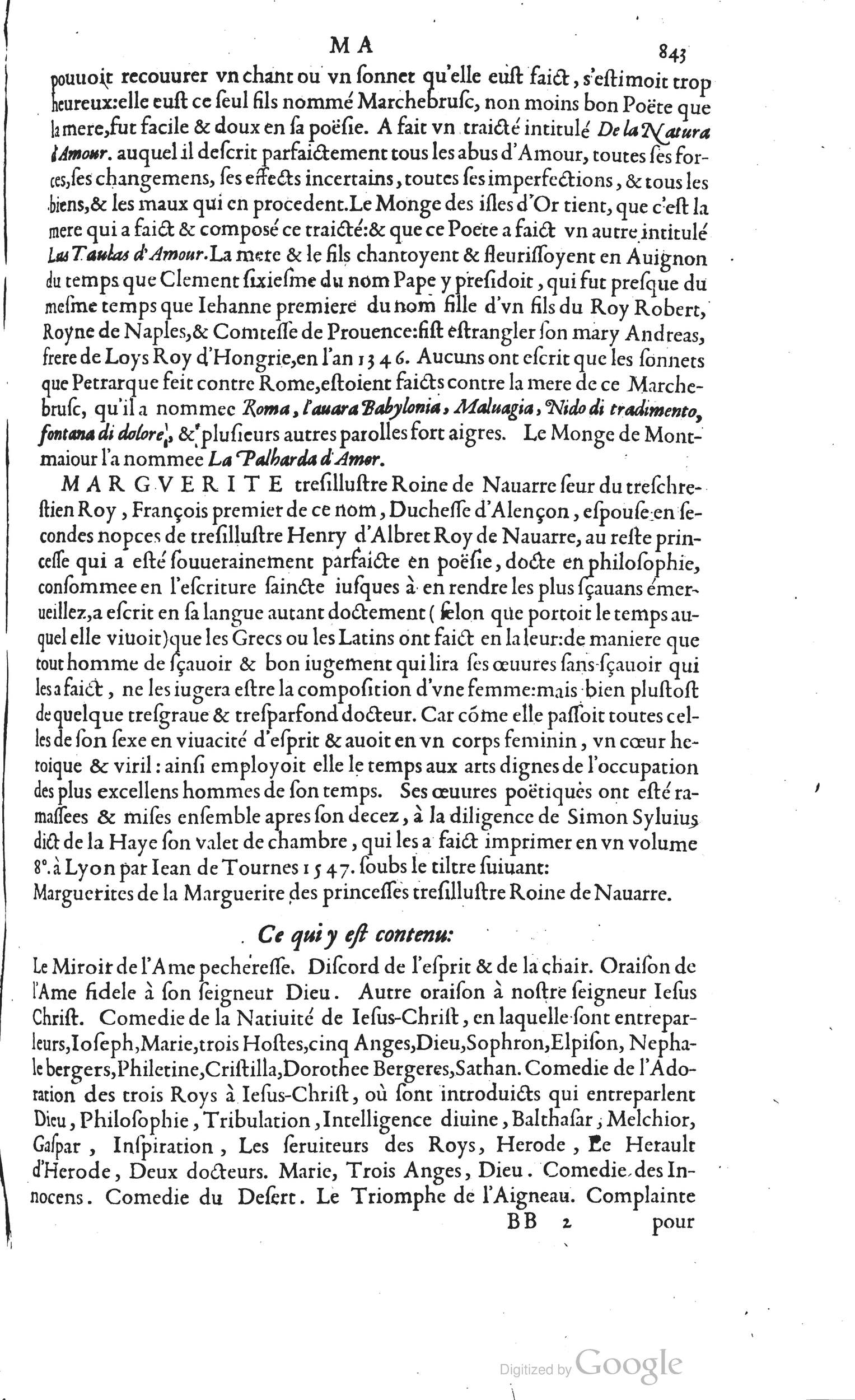 1585 - Barthélemy Honorat - Bibliothèques françaises - BSB Munich