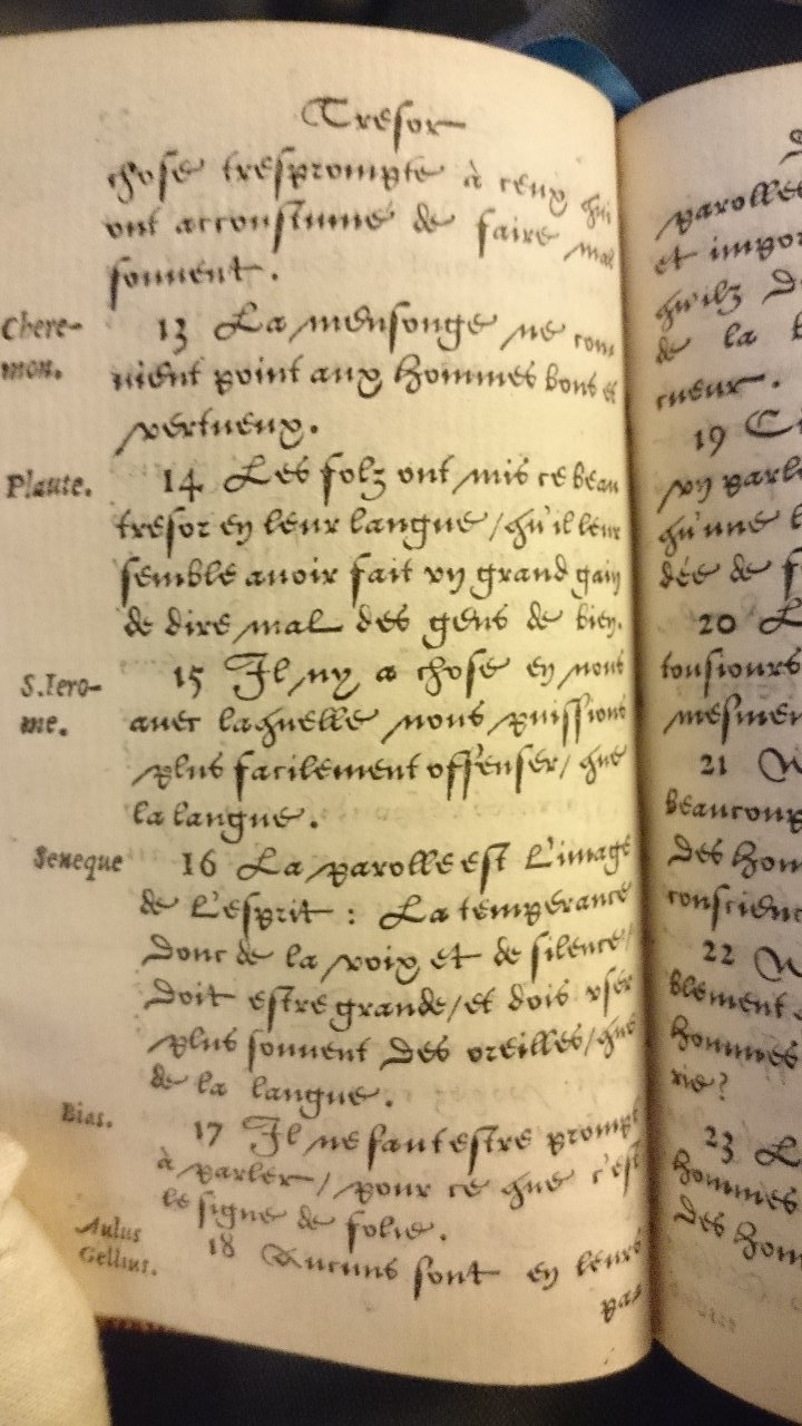 1560 - Jean Bellère - Trésor de vertu - British Library