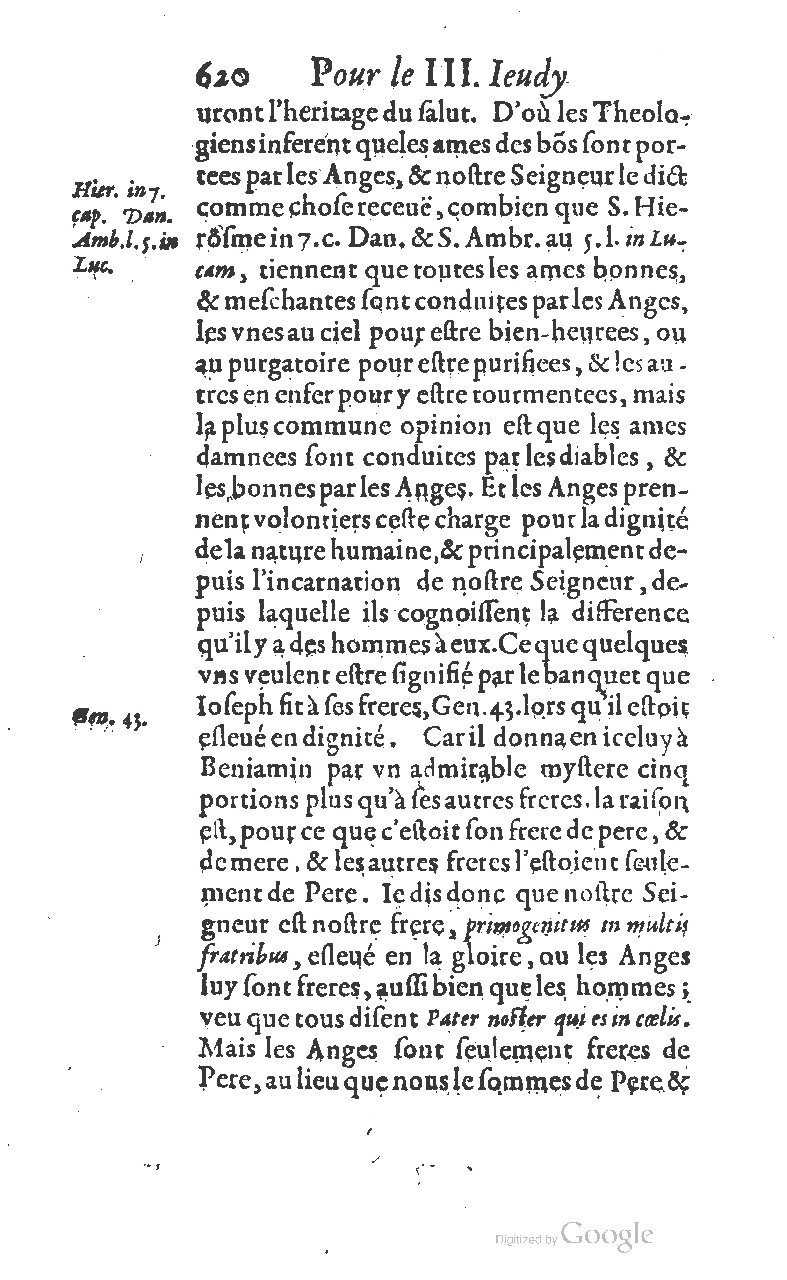 1607 - Nicolas Du Fossé - Trésor quadragésimal - T 01 - BM Lyon