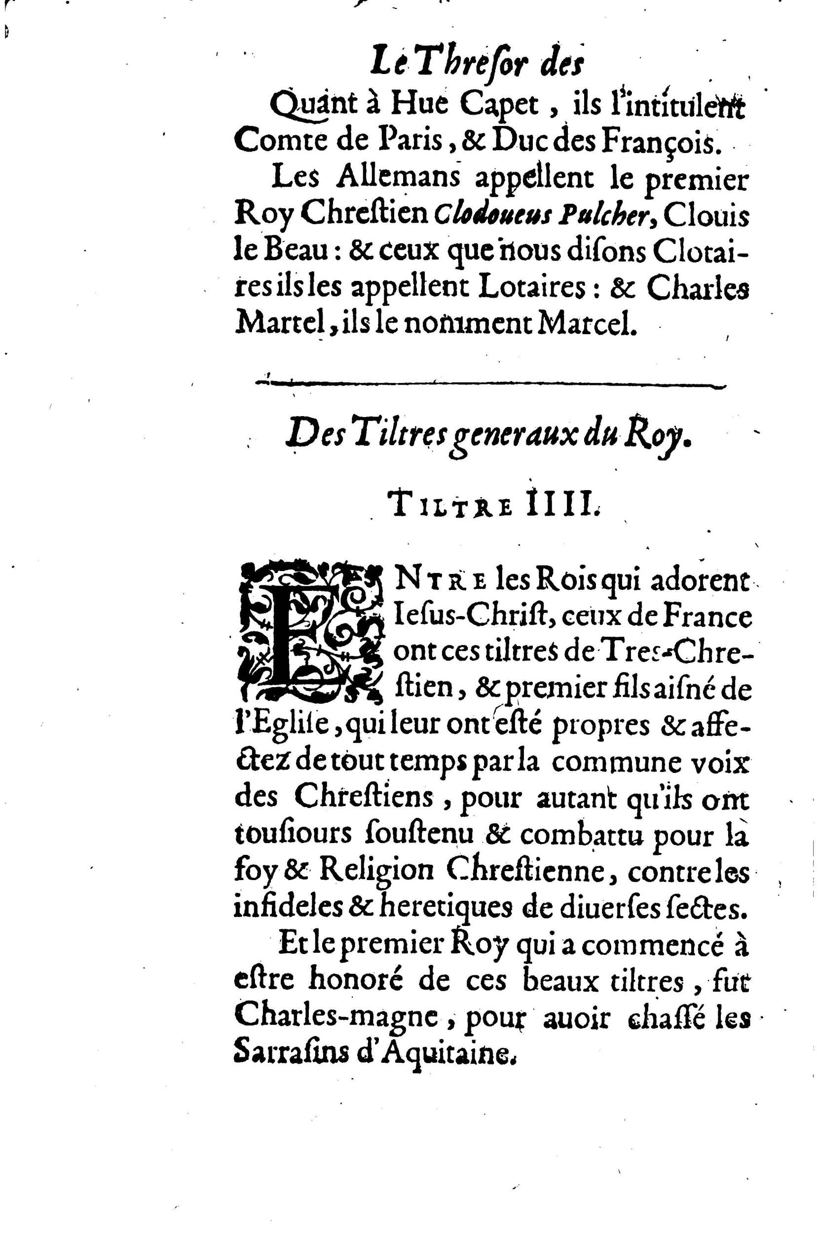 1633 - Jean Corrozet - Trésor des histoires de France - BM Lyon 1633 - Jean Corrozet - Trésor des histoires de France - BM Lyon