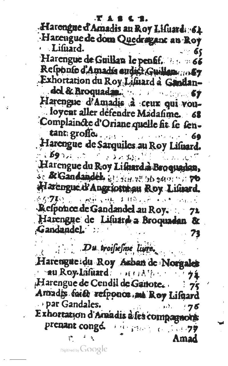 1567 - Jean Pygot - Trésor des Amadis - BM Lyon 1567 - Jean Pygot - Trésor des Amadis - BM Lyon