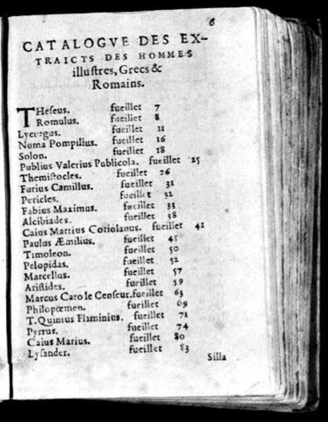 1574 - Benoît Rigaud - Trésor des vies de Plutarque - Avignon