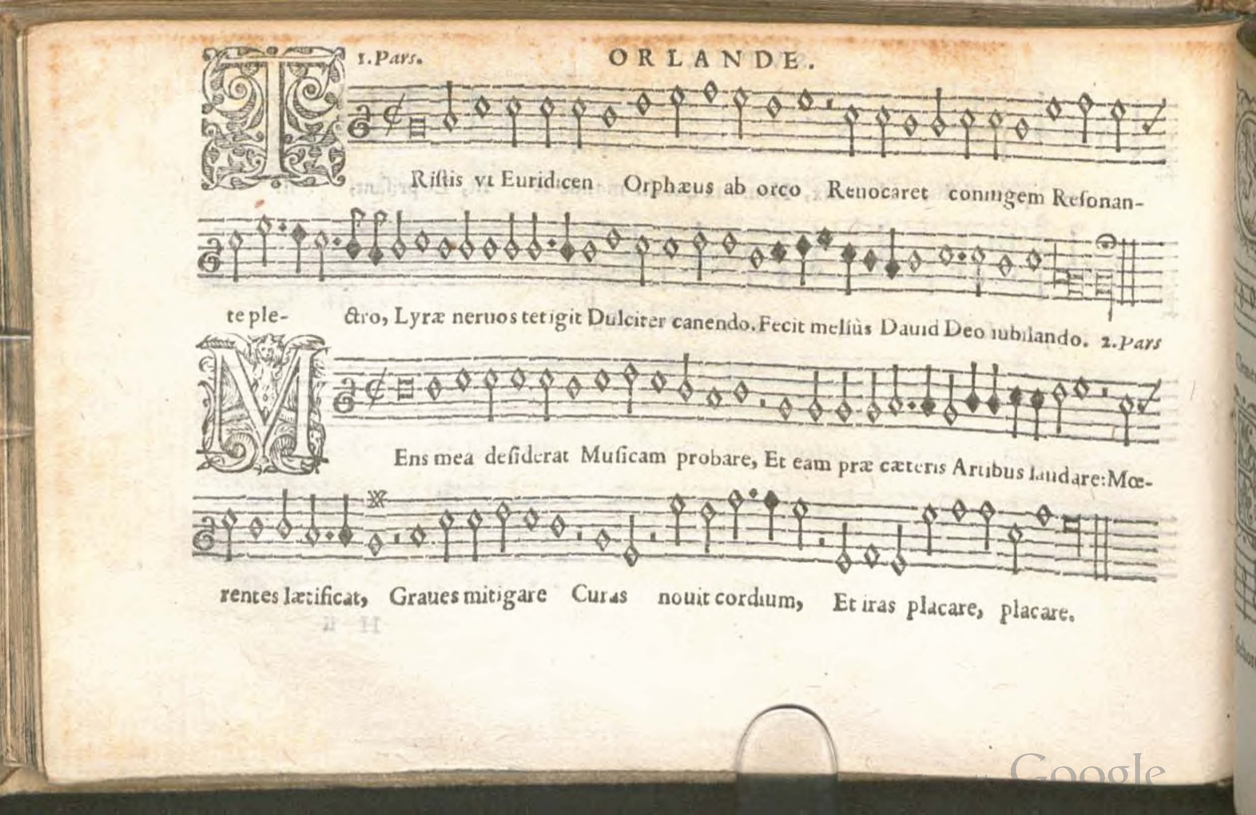 1576 - [Pierre de Saint-André] - Trésor de musique d’Orlande de Lassus Superius - BSB Munich
