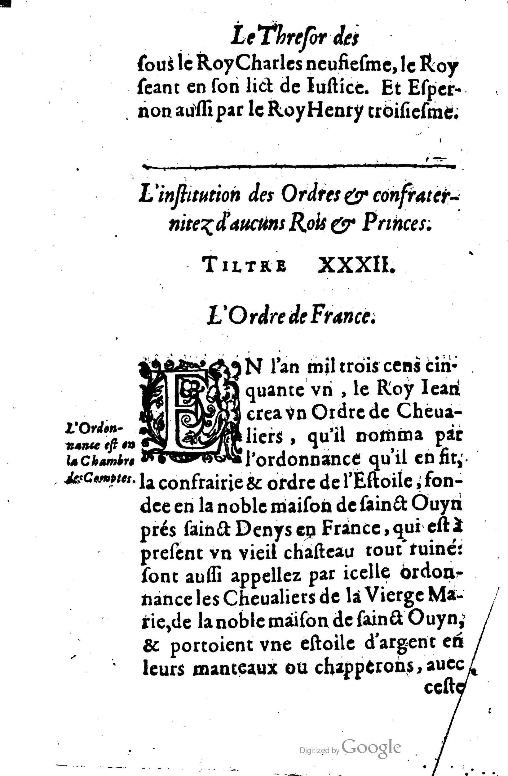 1619 - Jean Corrozet - Trésor des histoires de France - BSB Munich