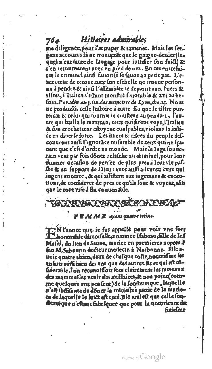1610 - Paul Marceau - Trésor d’histoires admirables et mémorables - BSB Munich