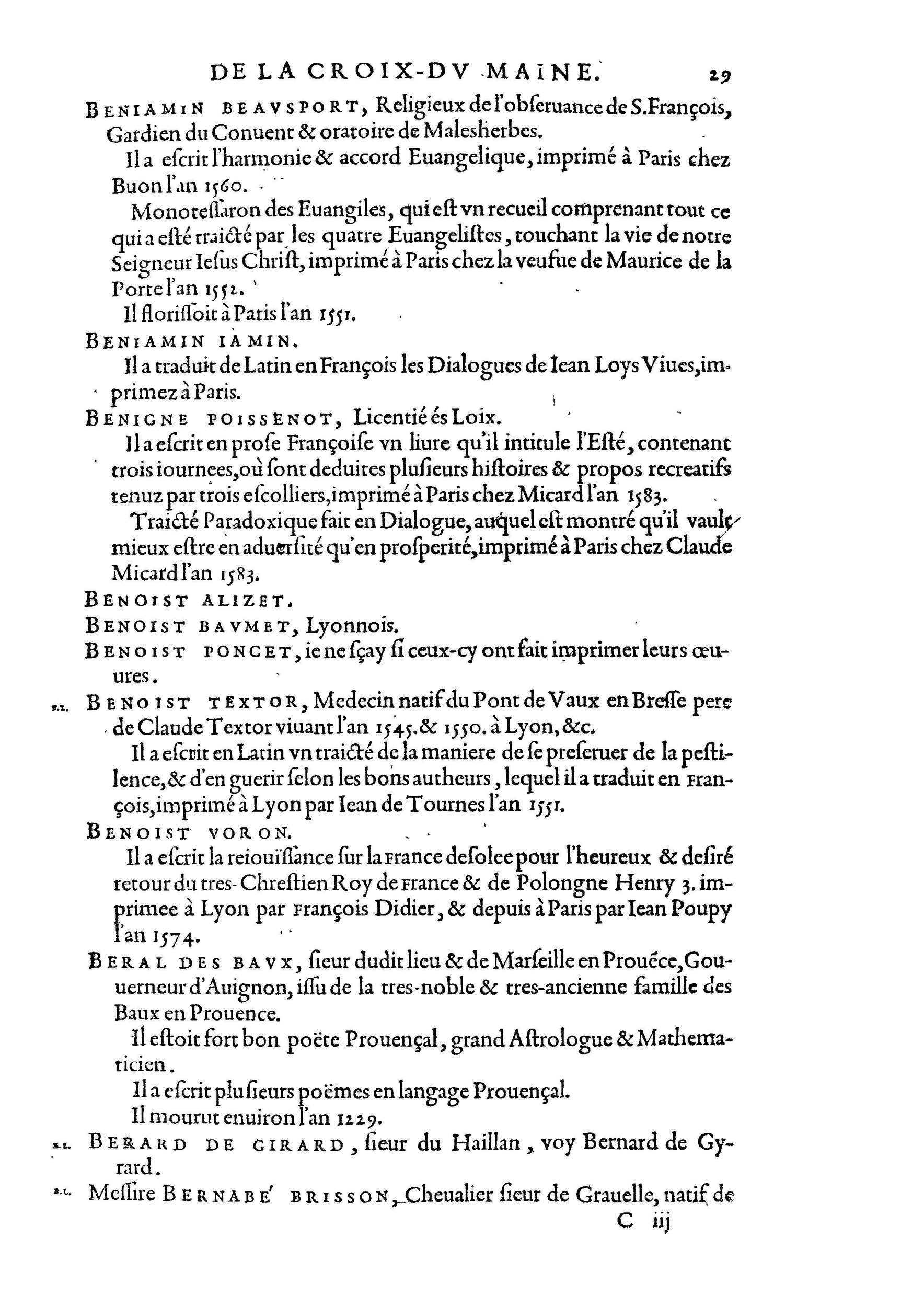 1584 - Abel L&#039;Angelier - Bibliothèques françaises - BnF