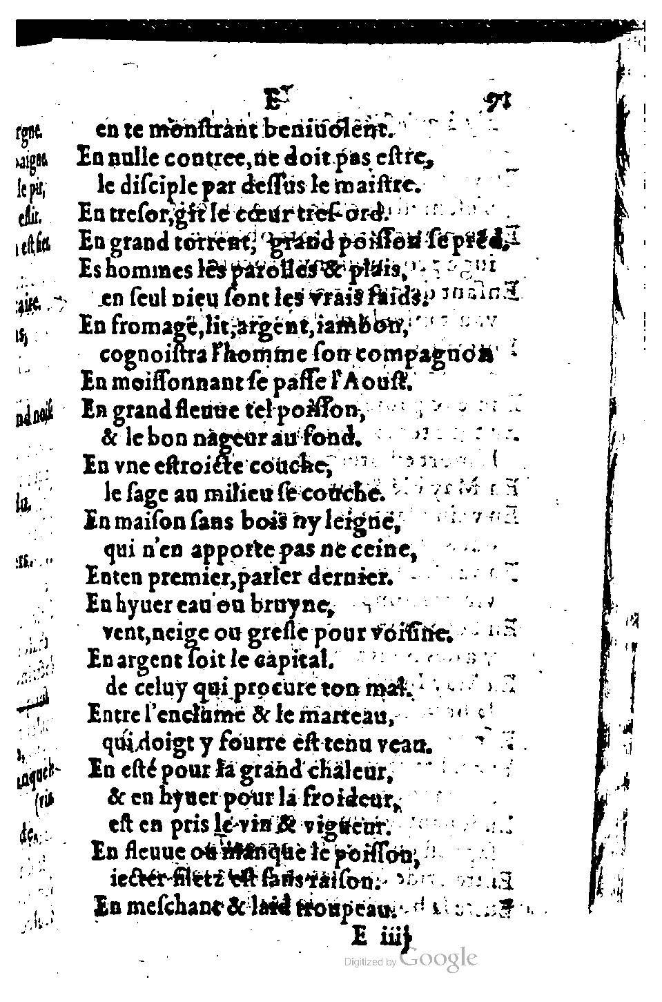 1582 - Nicolas Bonfons - Trésor des sentences dorées - BM Lyon
