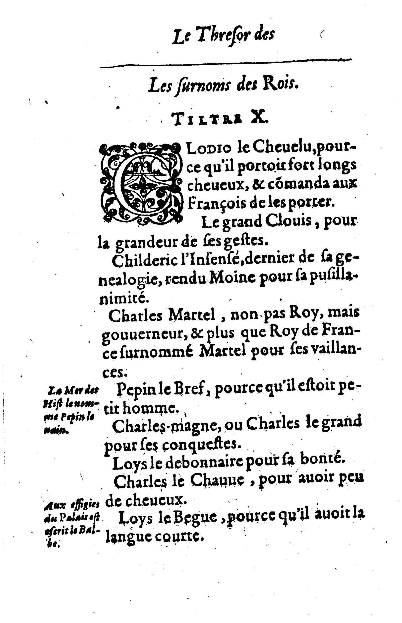 1617 - Jean Corrozet - Trésor des histoires de France - BM Lyon