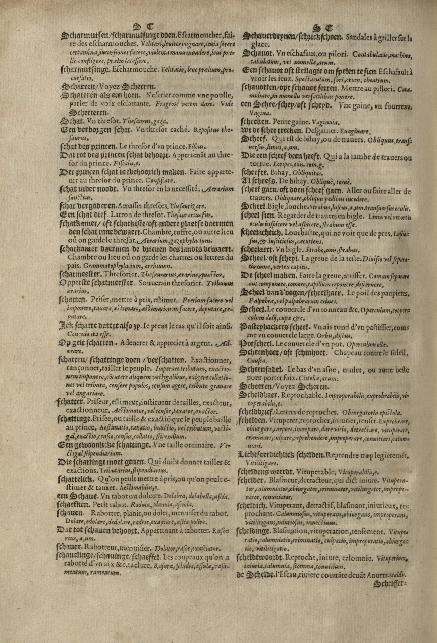1573 - Christophe Plantin - Trésor du langage bas-allemand - Greifswald