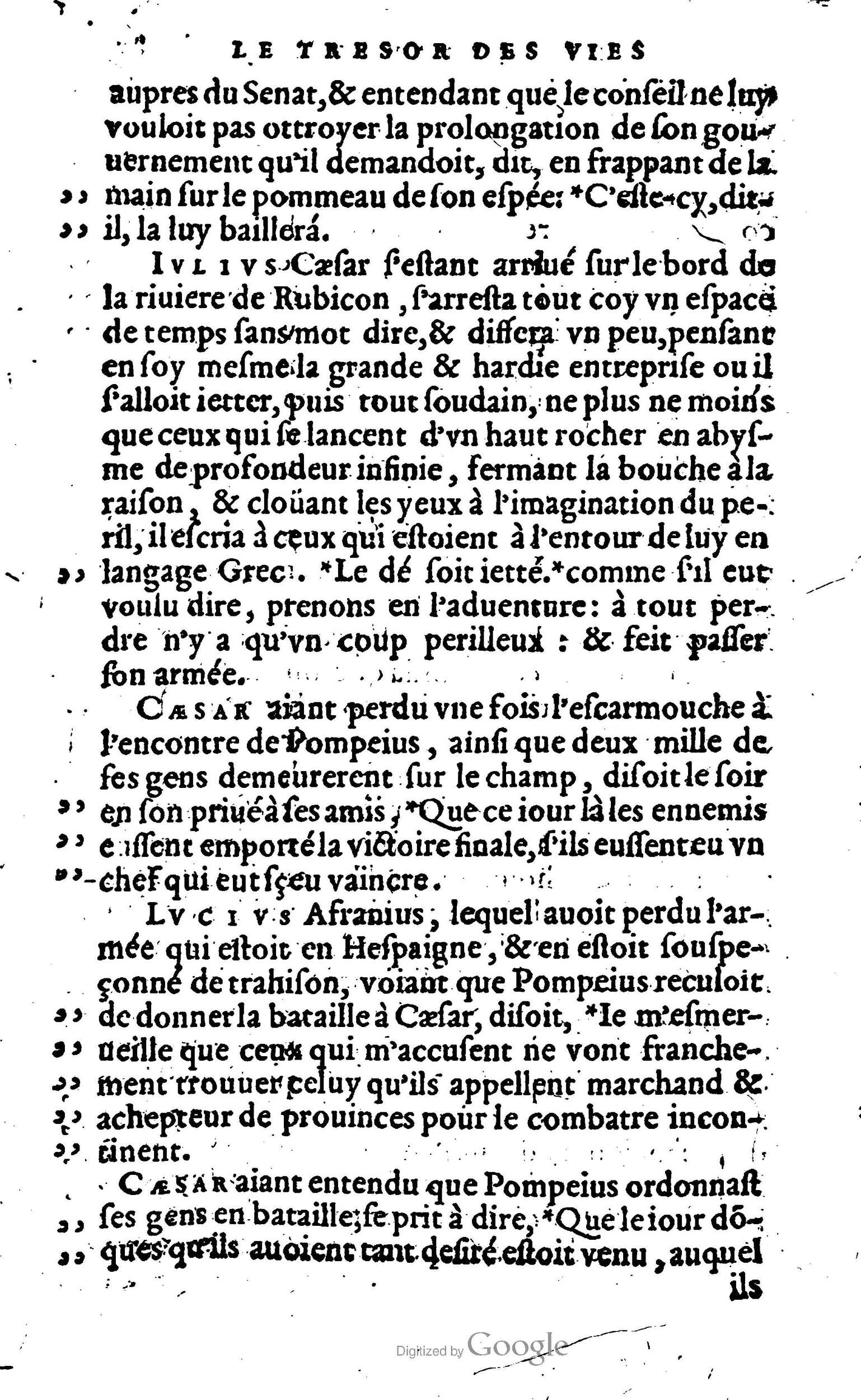 1568 - Willem Silvius - Trésor des vies de Plutarque - Anvers Plantin-Moretus