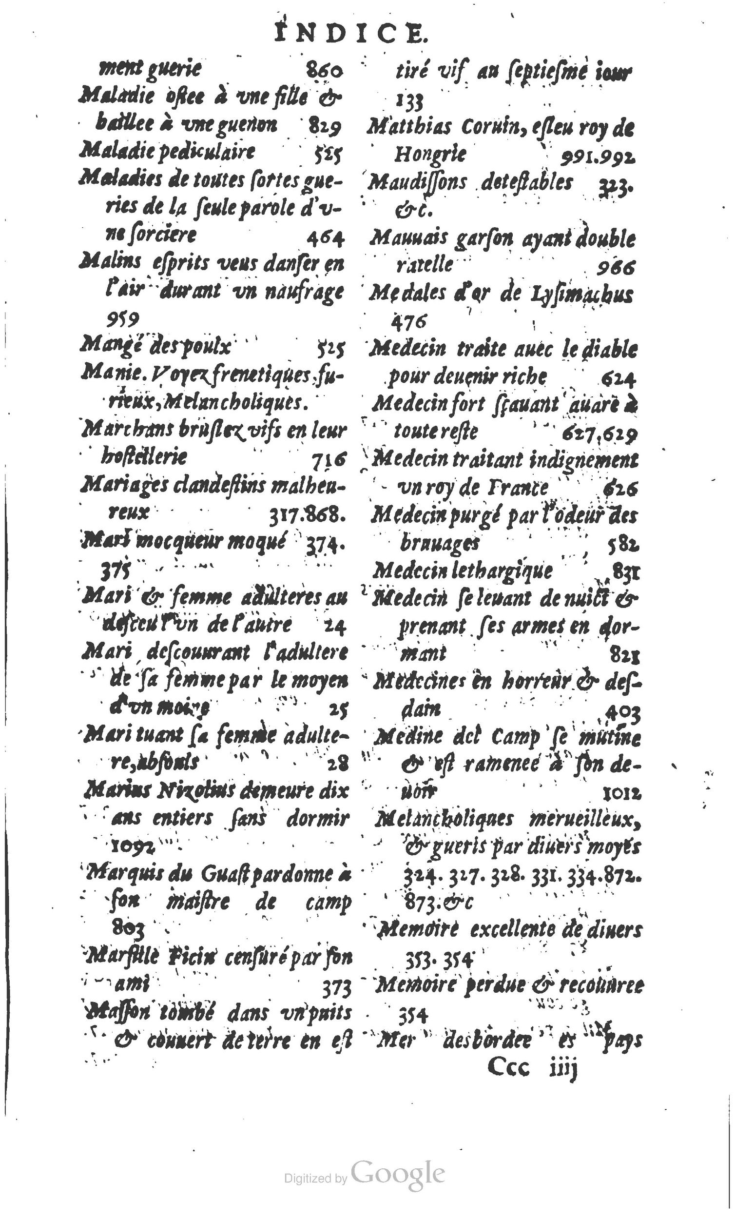 1610 - Paul Marceau - Trésor d’histoires admirables et mémorables - Princeton