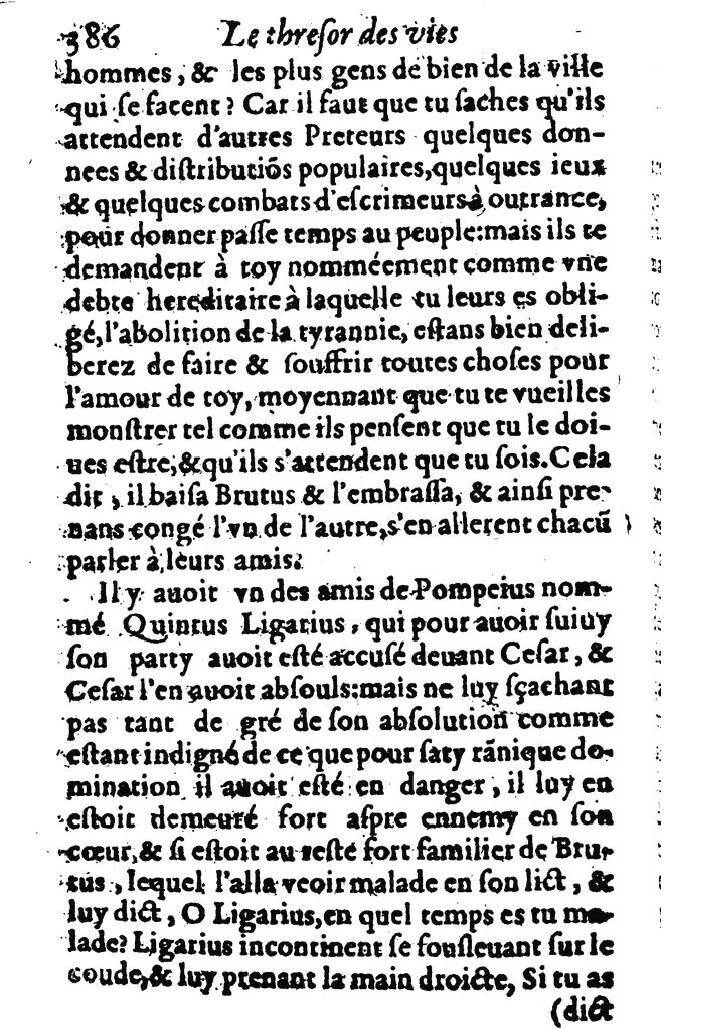 1611 - Pierre Rigaud - Trésor des vies de Plutarque - BM Lyon