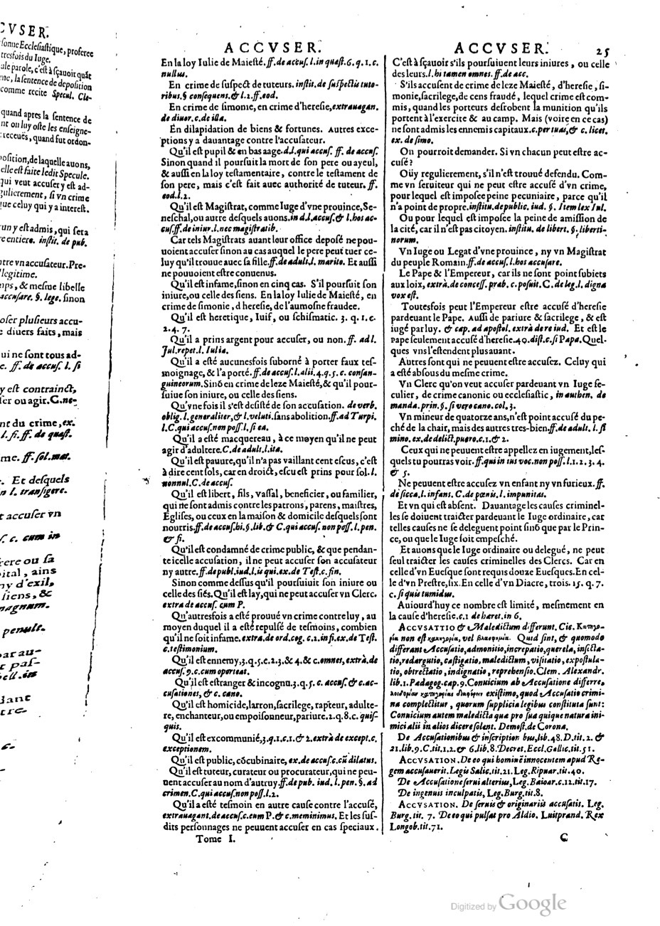 1629 - Veuve Nicolas Buon - Trésor du droit français (29620 T. 1) - BM Lyon