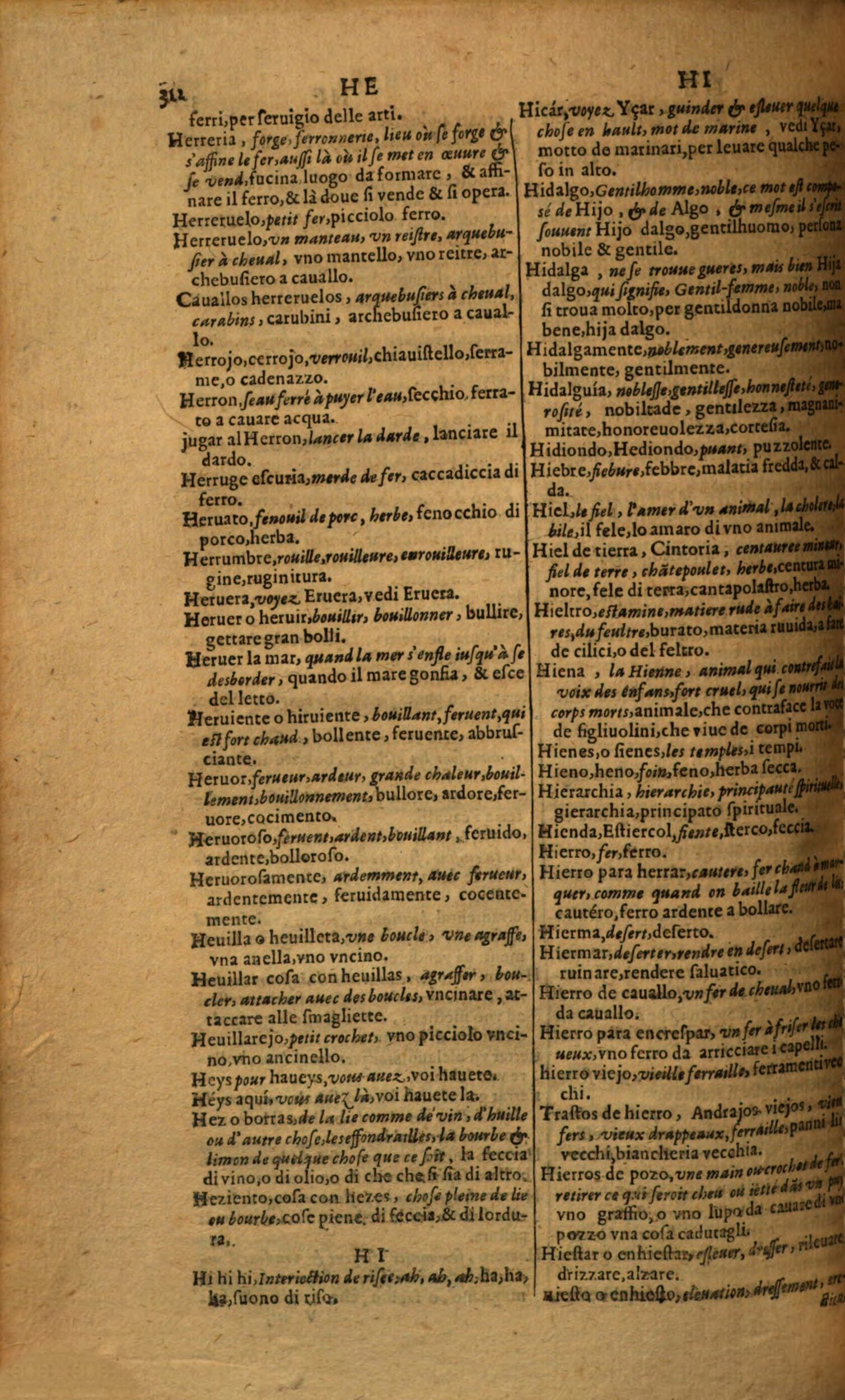 1617 - Samuel Crespin - Trésor des trois langues espagnole, française et italienne (Première partie) - Regensburg