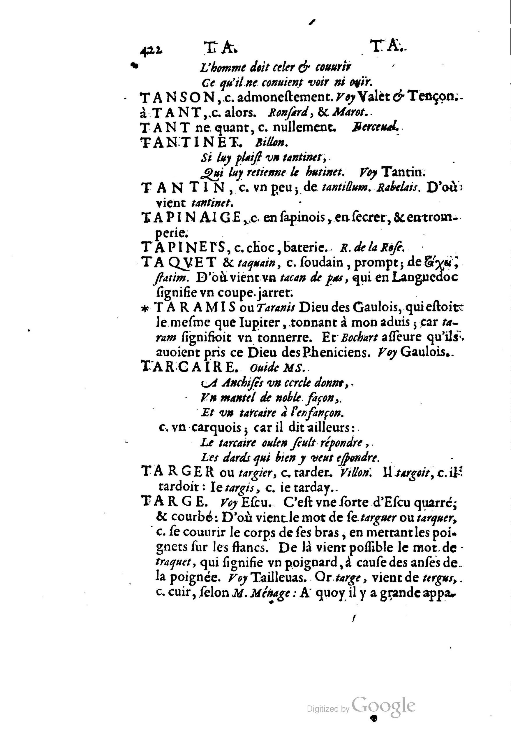 1655 - Augustin Courbé - Trésor de recherches et antiquités gauloises et françaises - BM Lyon