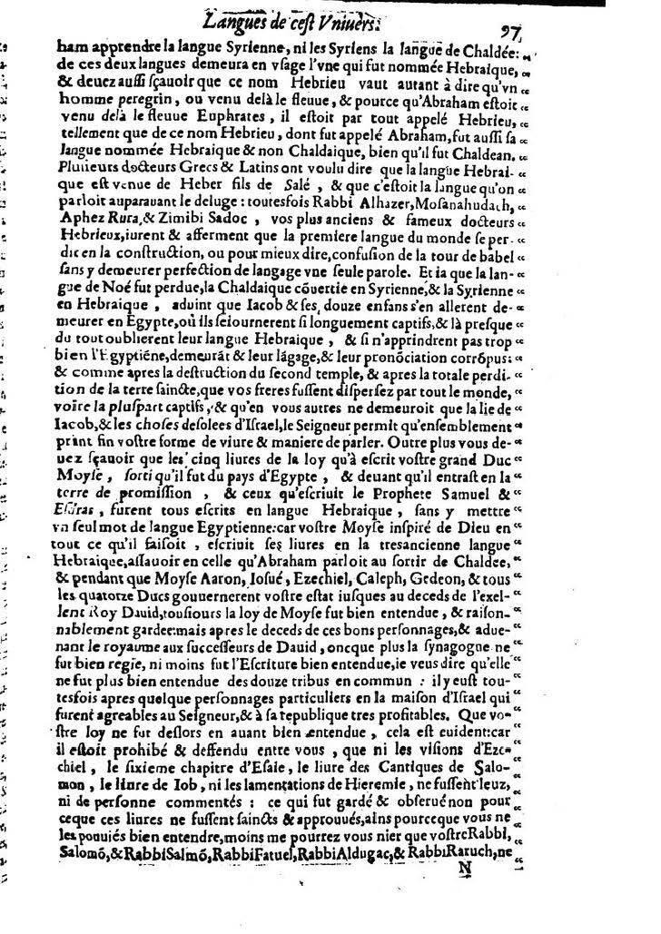 1613 - Matthieu Berjon - Trésor de l’histoire des langues de cet univers - BM Lyon