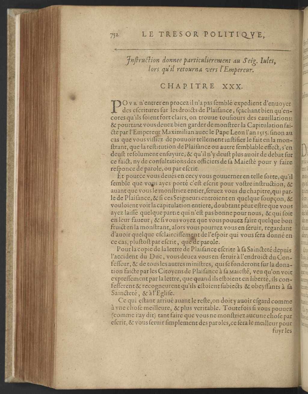 1608 - Nicolas Du Fossé - Trésor politique - BnF Tolbiac