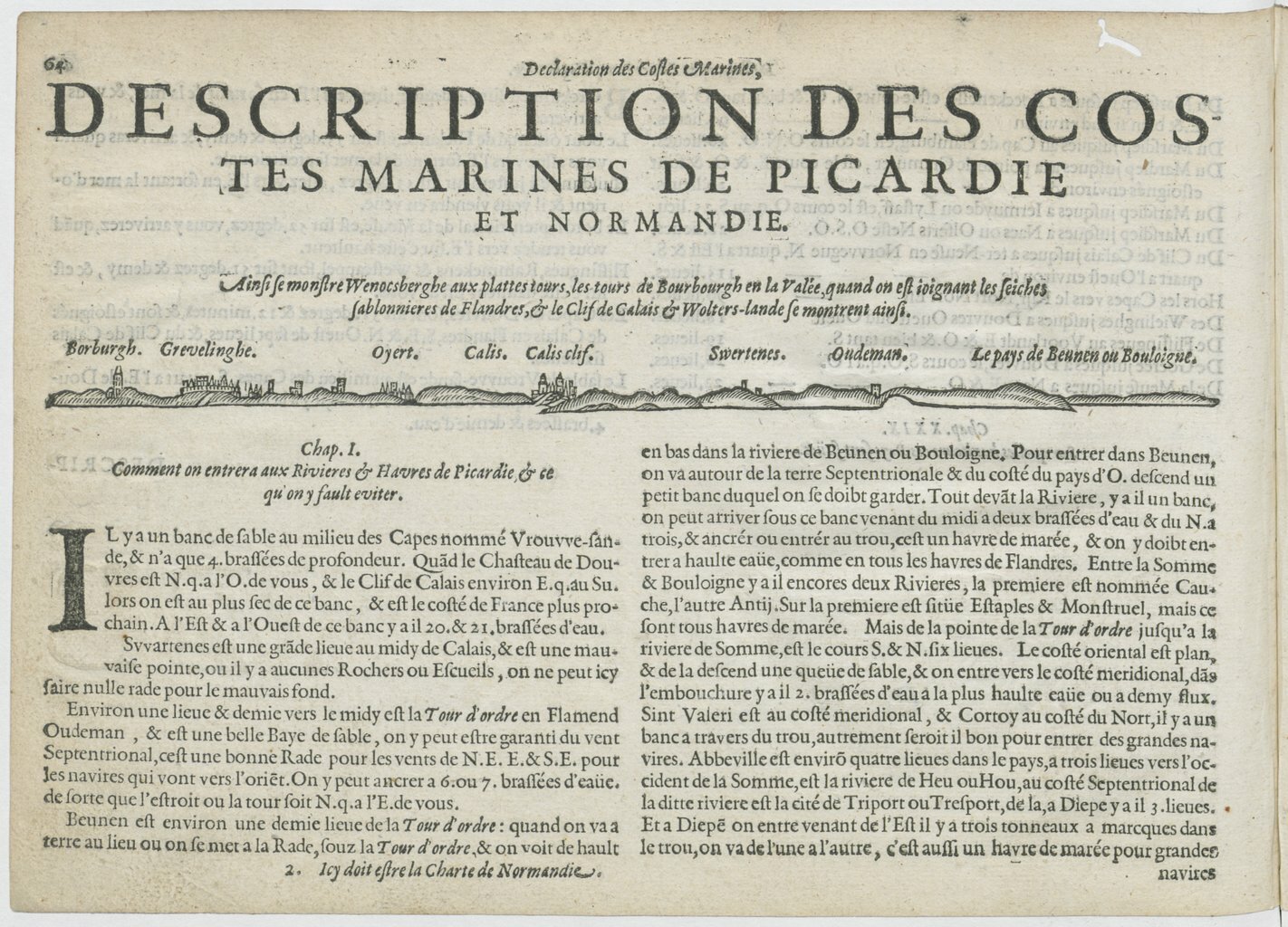 1601 - Bonaventure d’Aseville - Trésorerie ou cabinet de route marinesque - BnF
