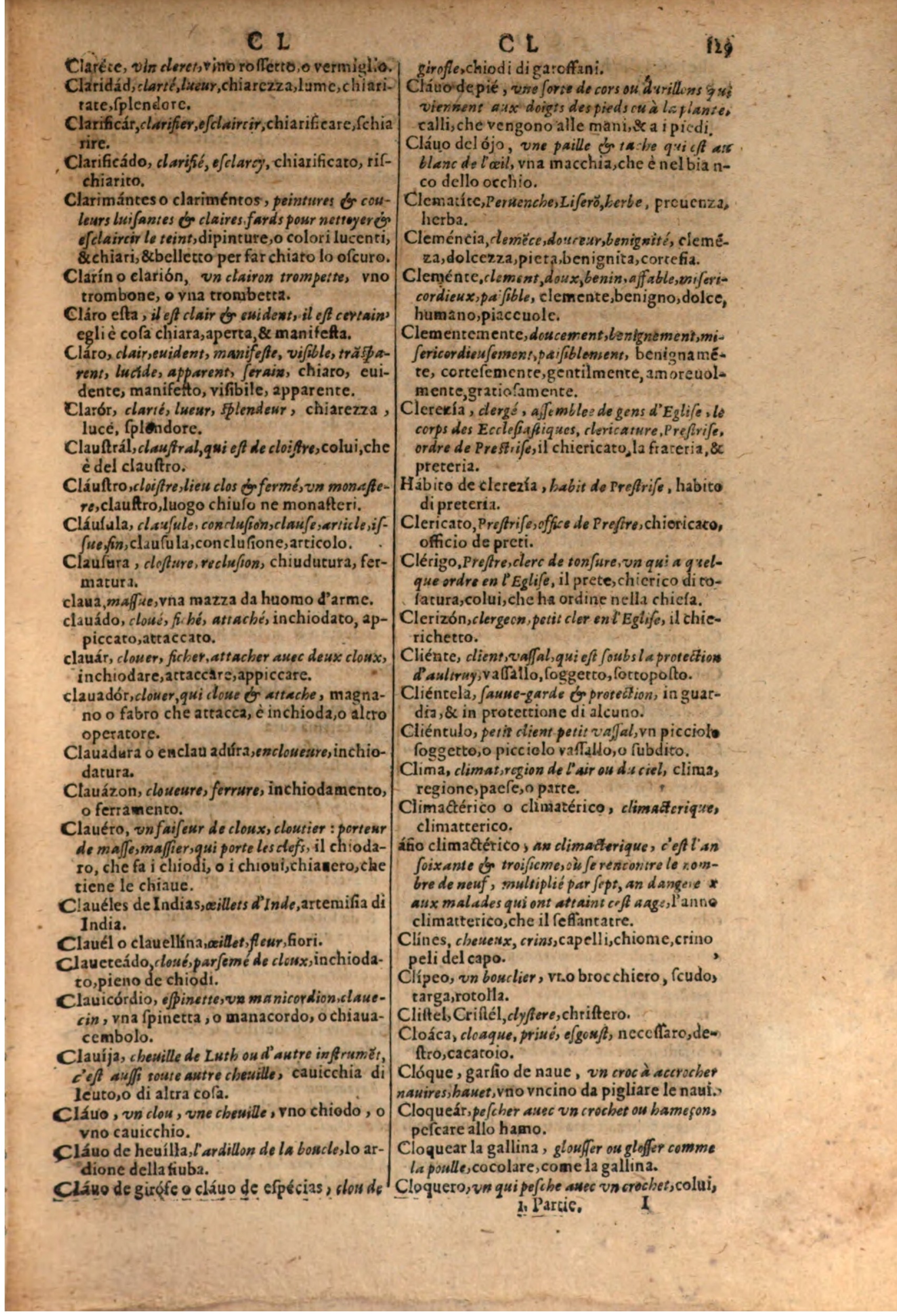1606 - Samuel Crespin - Thresor des trois langues, francoise, italiene et espagnolle - BSB Munich 1606 - Samuel Crespin - Thresor des trois langues, francoise, italiene et espagnolle - BSB Munich