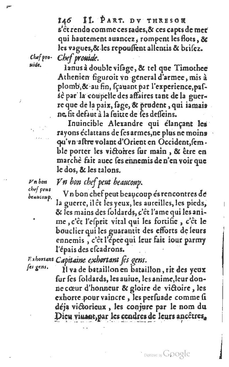 1610 - Louis Coste - Trésor de l’éloquence française (Seconde partie) - BM Lyon