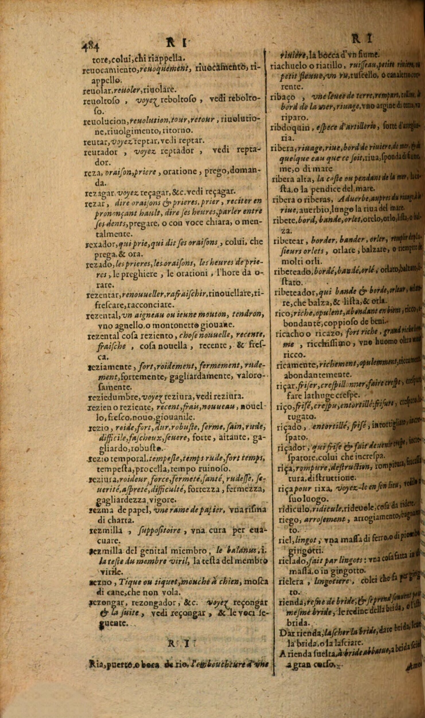 1617 - Samuel Crespin - Trésor des trois langues espagnole, française et italienne (Première partie) - Regensburg