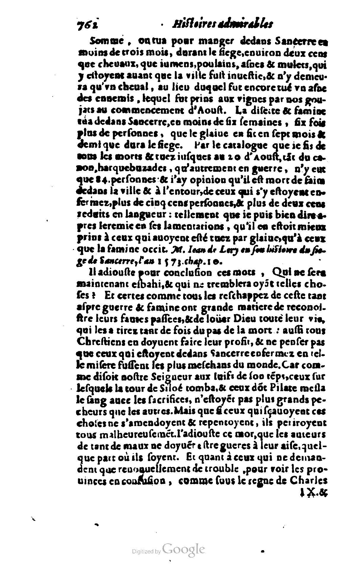 1620 - Samuel Crespin - Trésor d’histoires admirables et mémorables - BCU Lausanne