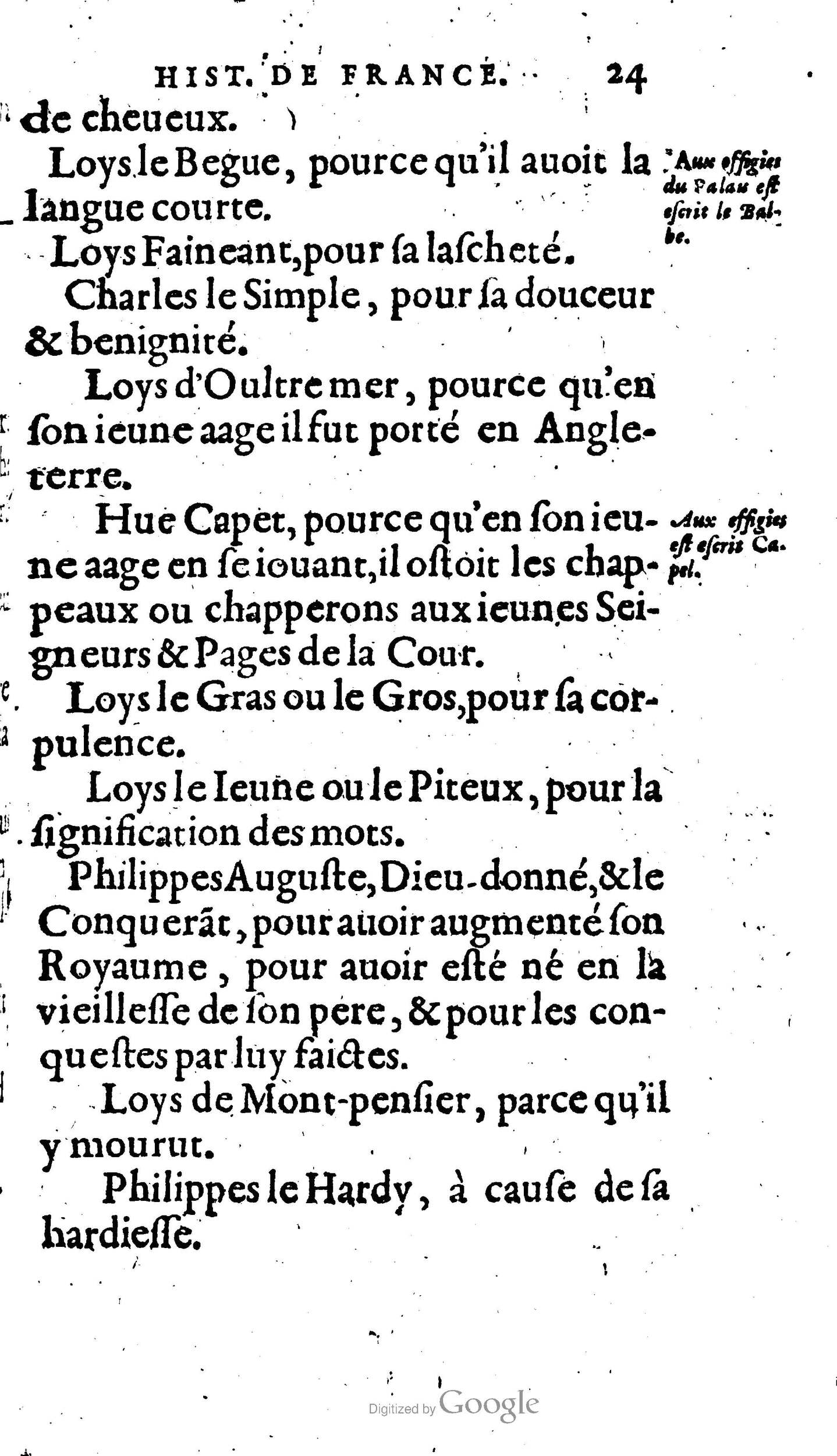 1604 - Galiot Corrozet - Trésor des histoires de France - BnF Arsenal