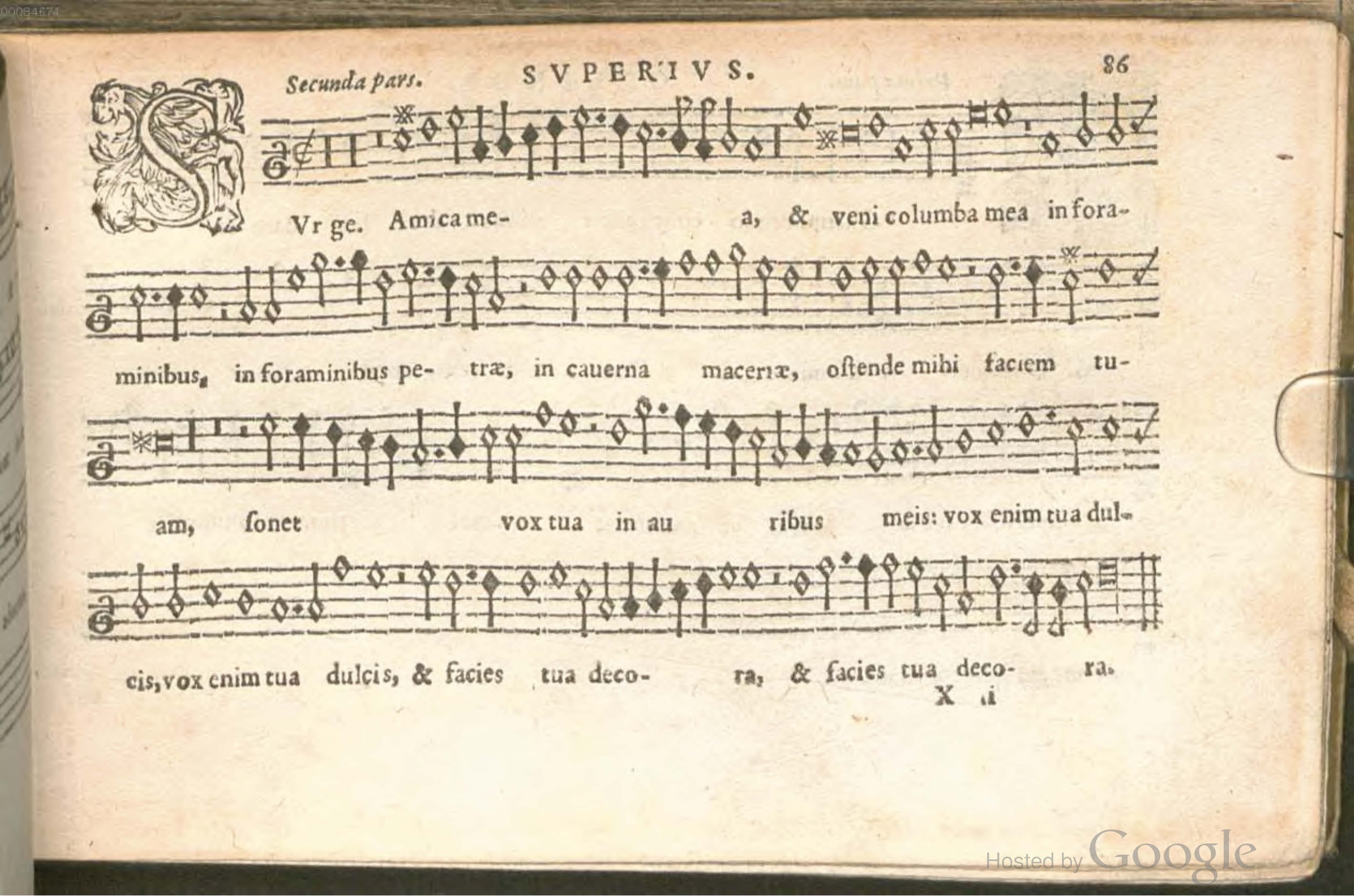 1576 - [Pierre de Saint-André] - Trésor de musique d’Orlande de Lassus Superius - BSB Munich