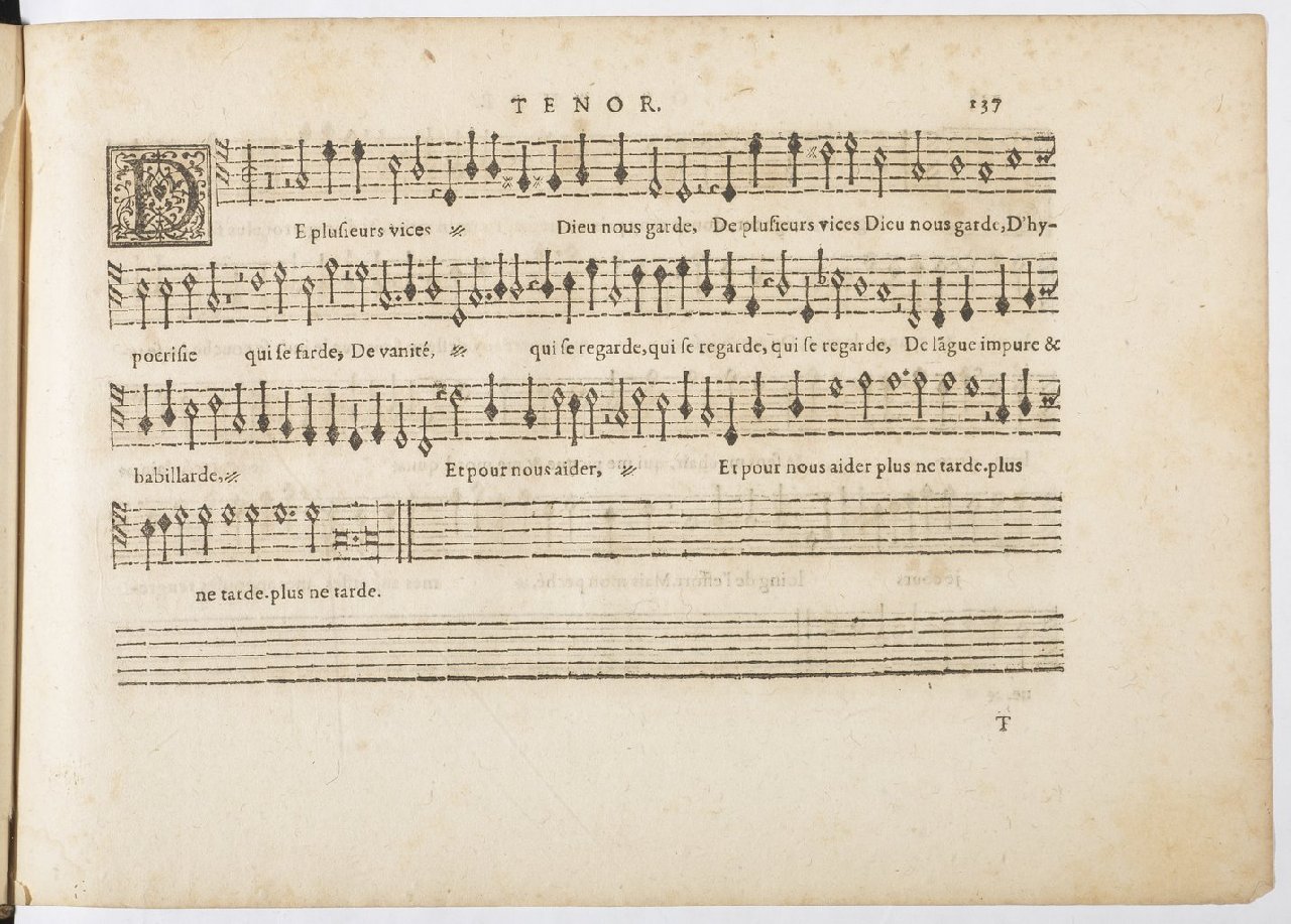 1594 - Paul Marceau - Trésor de musique d&#039;Orlande de Lassus, Superius, Bassus, Tenor, Quinta pars - BnF