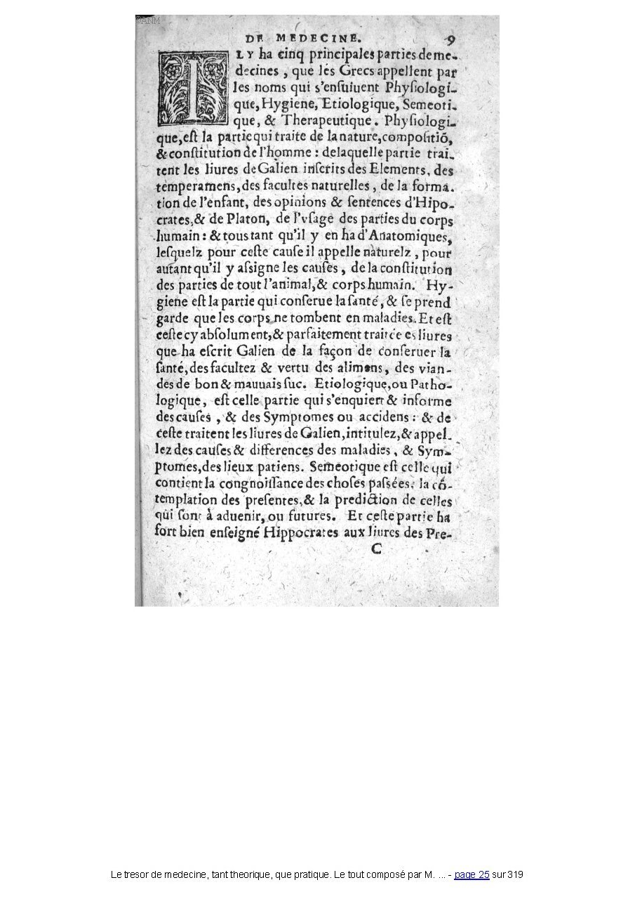 1560 - Pierre et Jan Moine - Trésor de médecine - Université Paris Cité