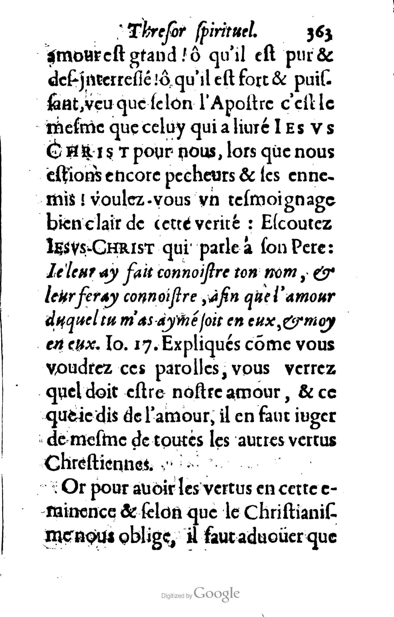 1633 - François Waudré - Trésor spirituel contenant les excellences du christianisme - BM Lyon