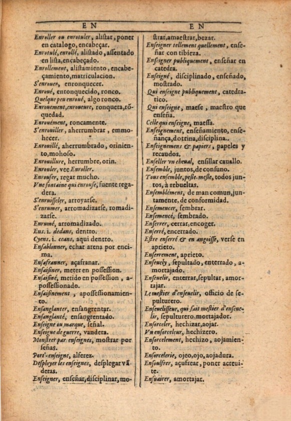 1607 - Marc Orry - Trésor des deux langues espagnole et française (Première et Seconde parties) - ÖNB Wien